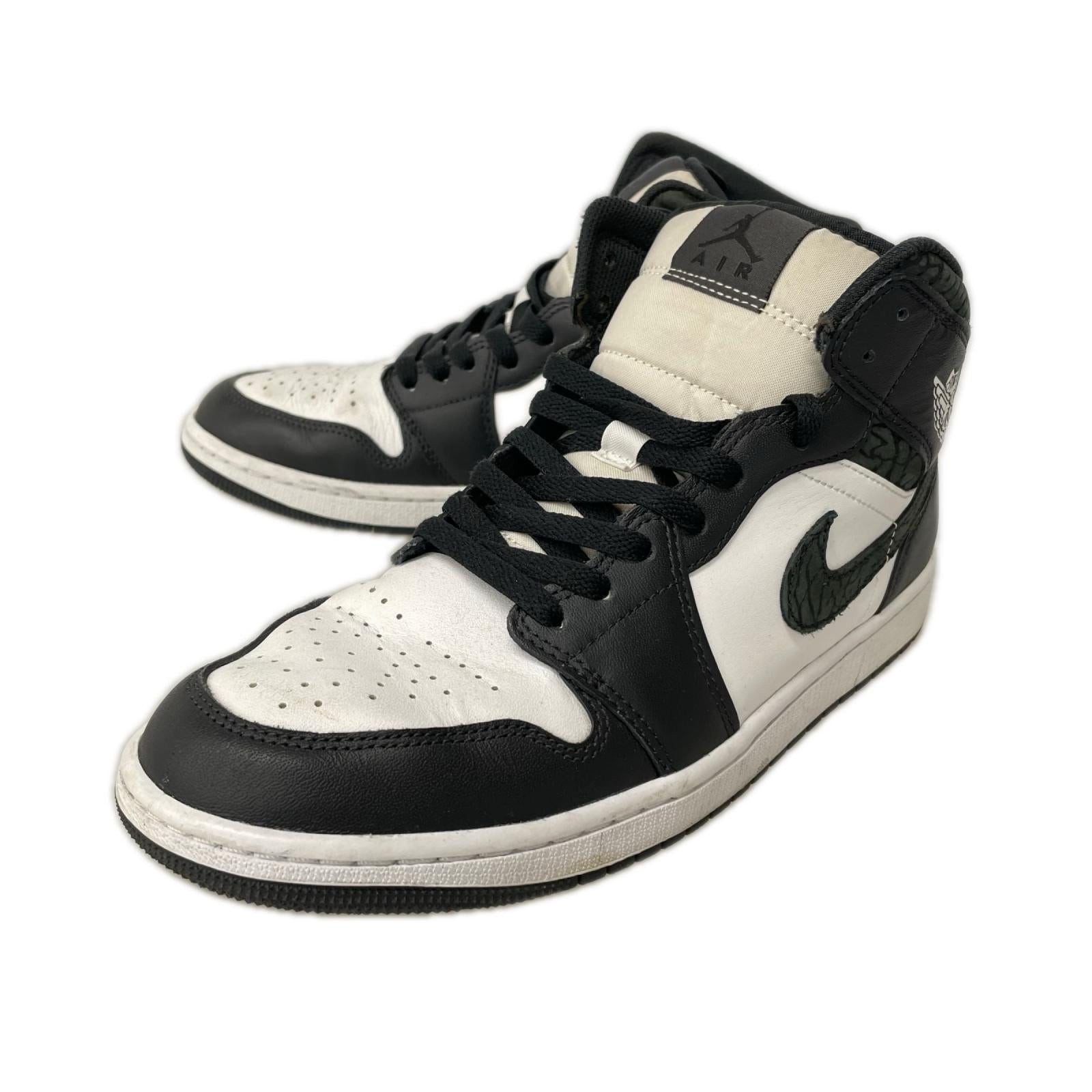 スニーカー Air Jordan 1 Mid "Panda Elephant/Safari" 27.5cm (US9 1/2 UK9 EU45)