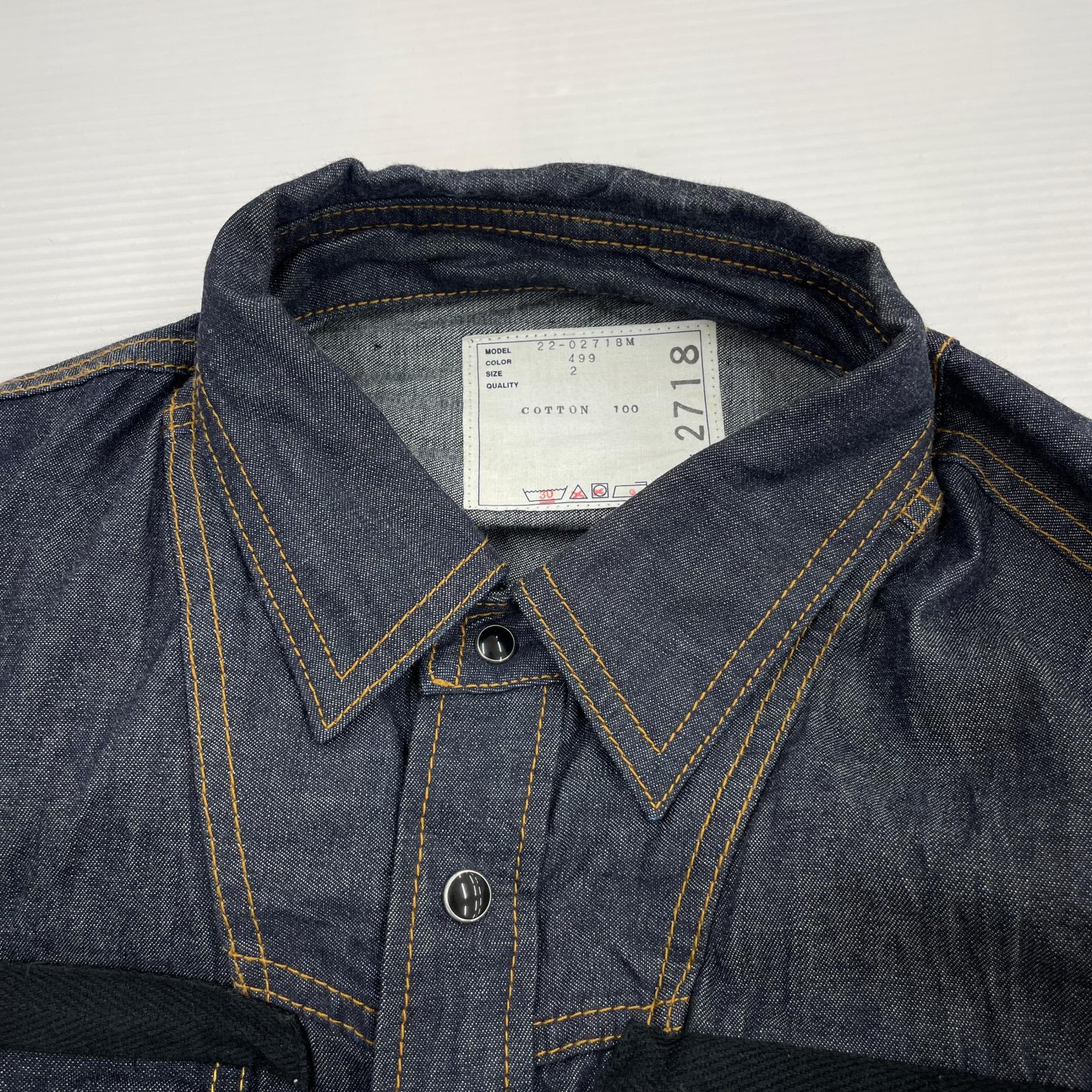 デニムジャケット 22SS Cotton Denim Blouson (2) 22-02718M 2 ネイビー