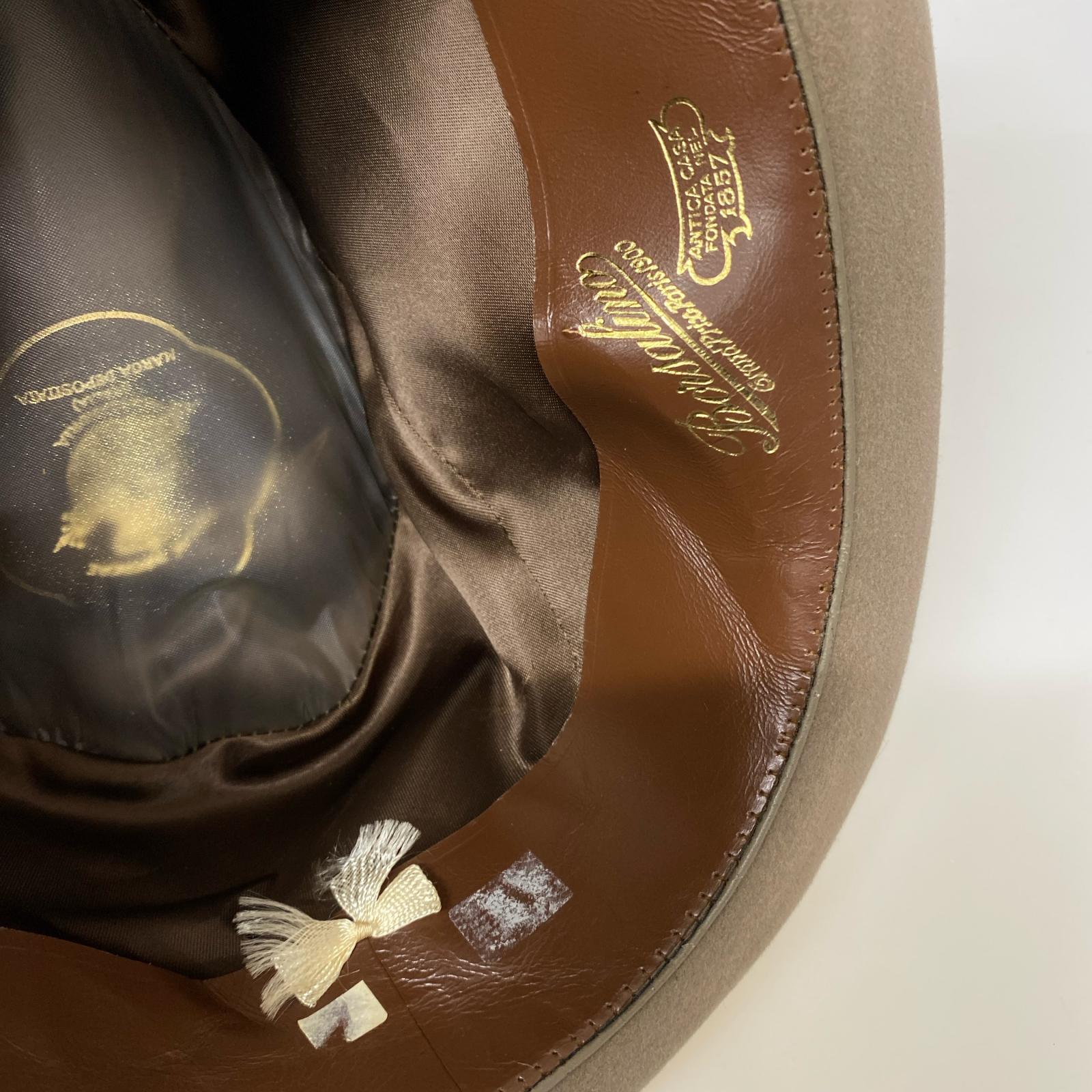 ハット BORSALINO 中折れウールハット ブラウン ブラウン