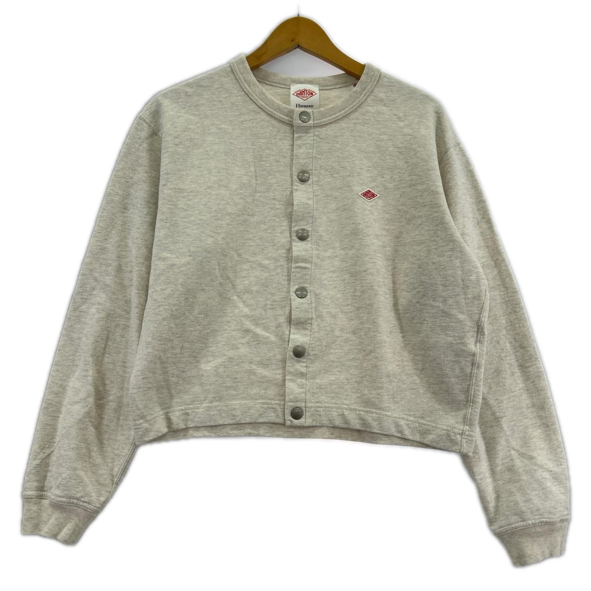 カーディガン DOT BUTTON CREW NECK CARDIGAN 36 36