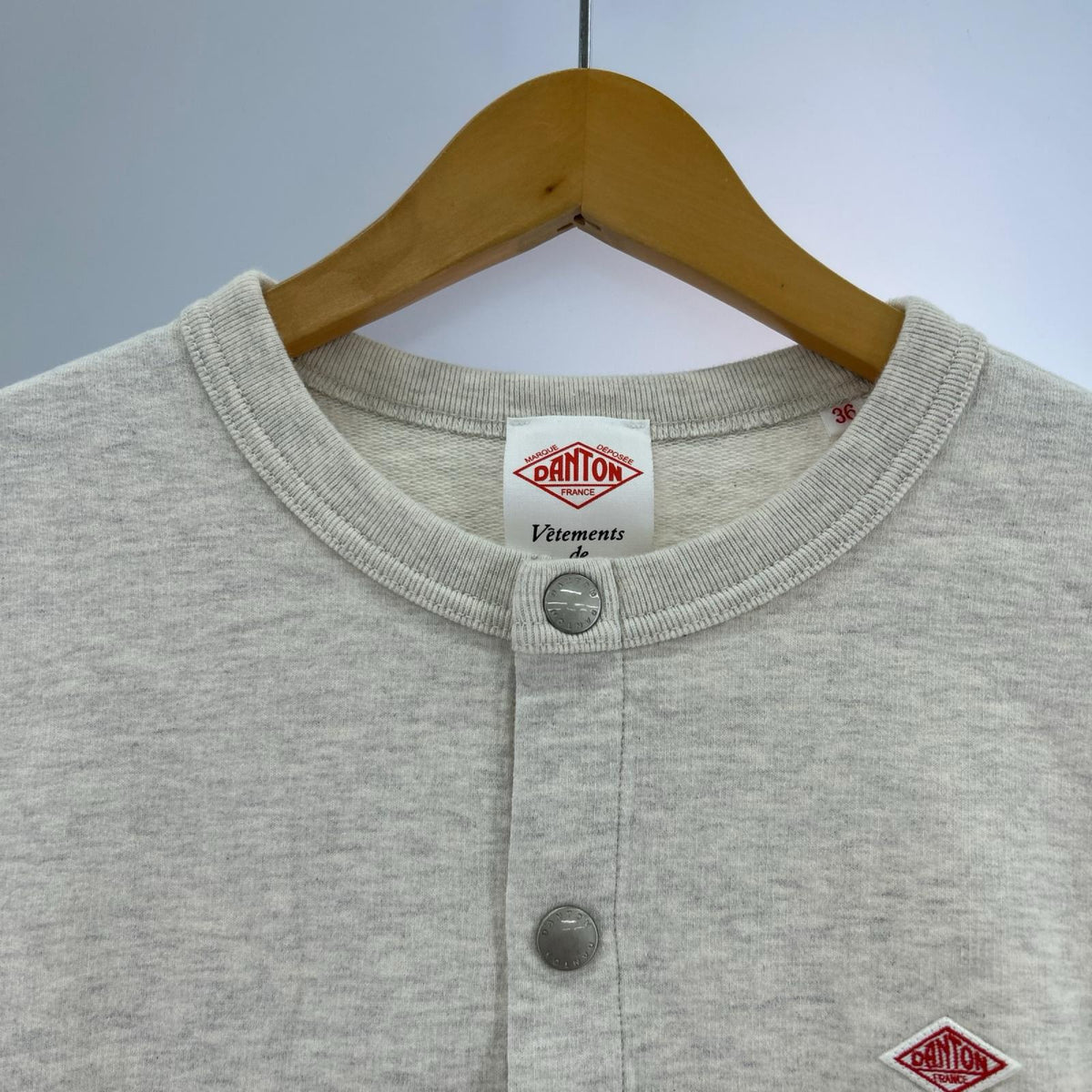 カーディガン DOT BUTTON CREW NECK CARDIGAN 36 36