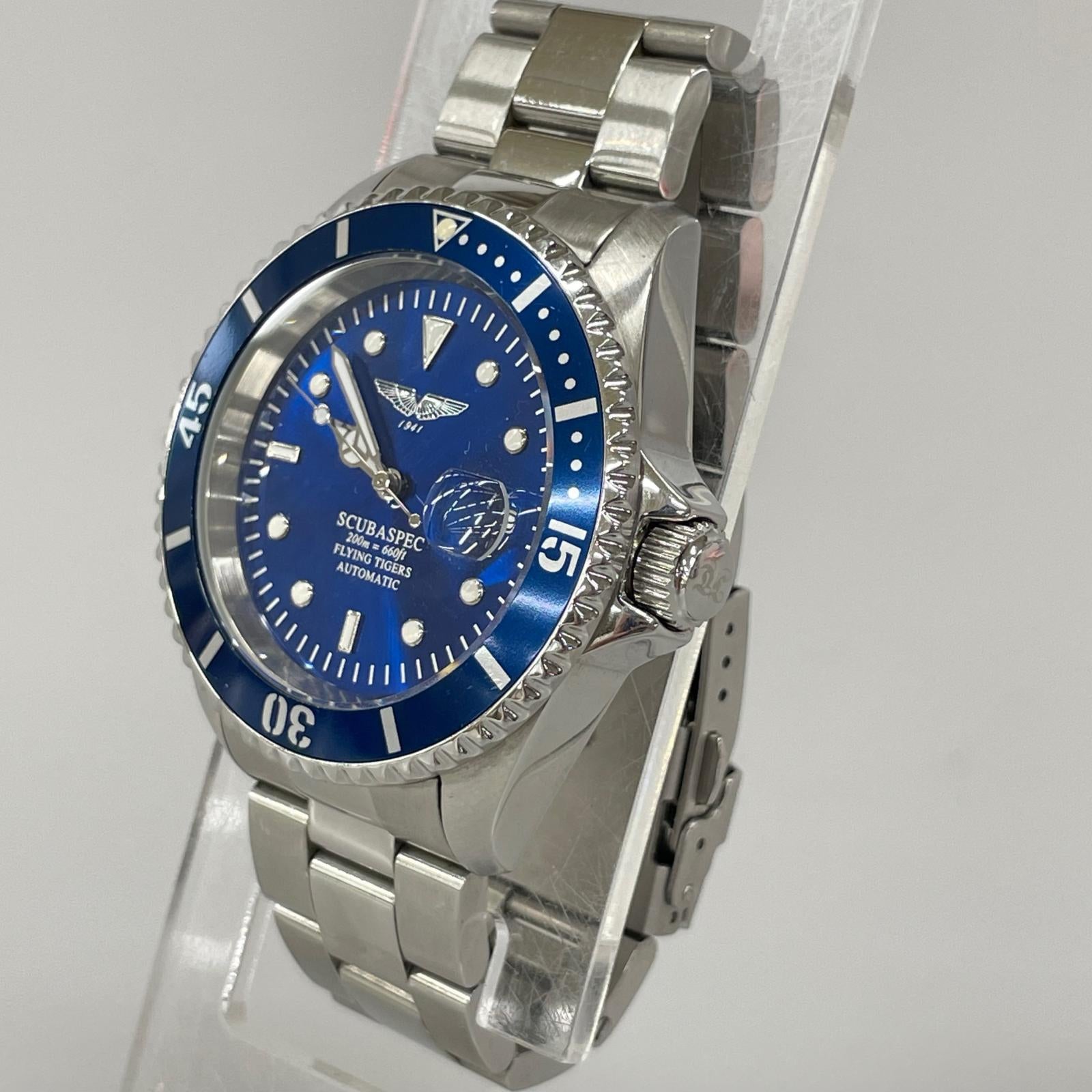 腕時計 invicta 自動巻き シルバー