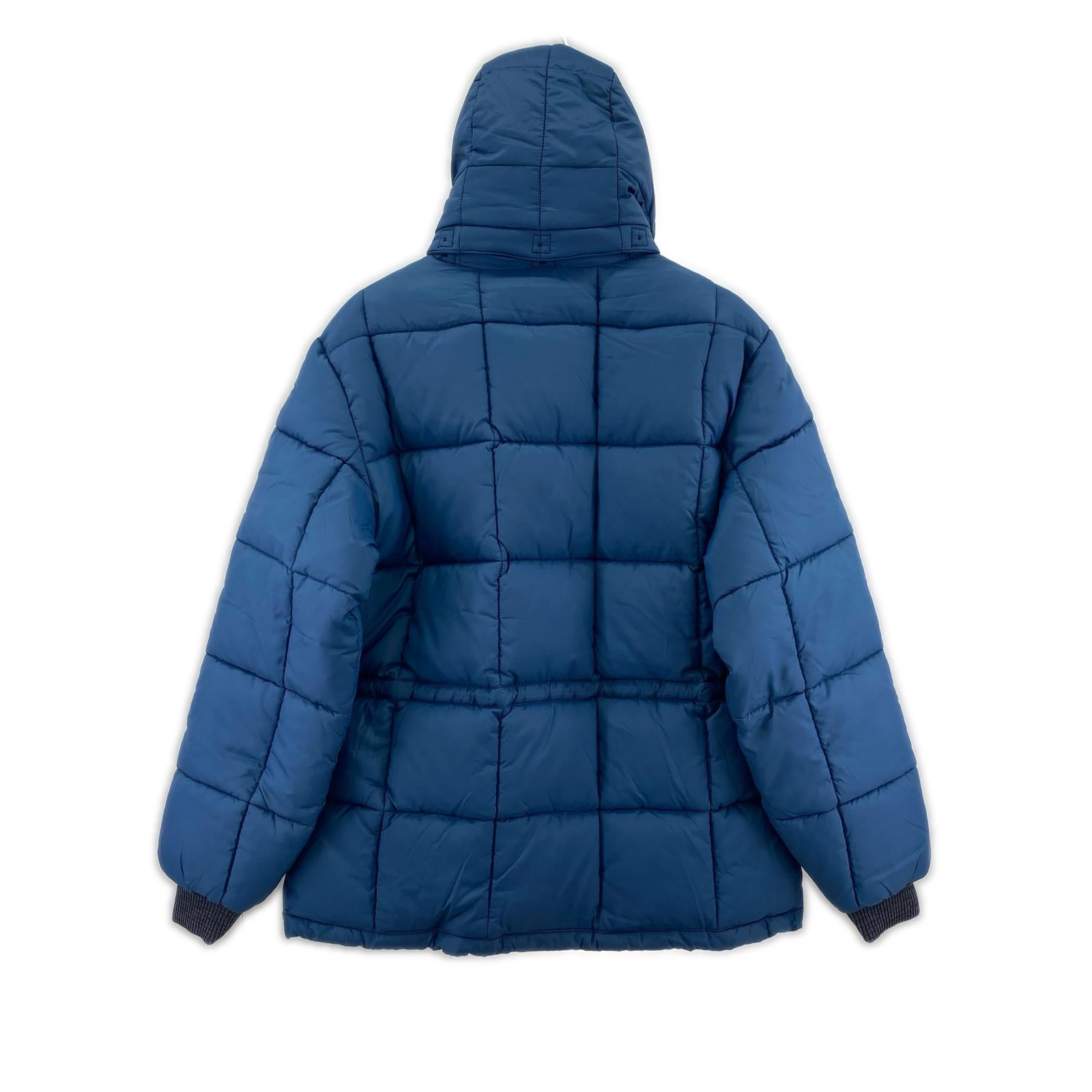 ジャケット Quilted Ripstop Hooded Puffer Jacket (S) S ブルー