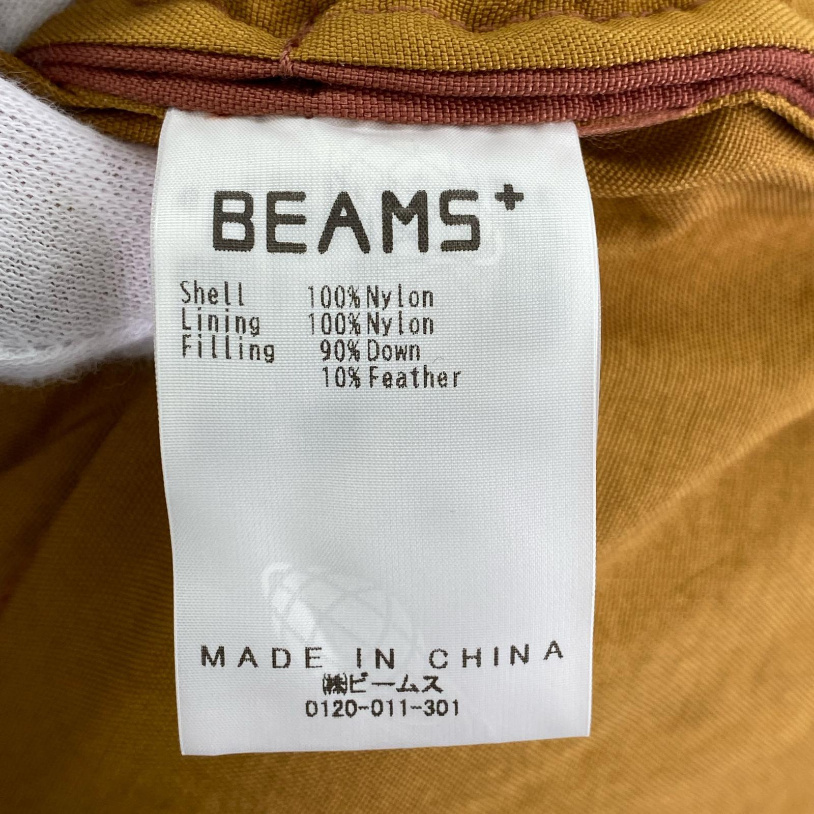 ダウンベスト BEAMS＋ DOWN VEST ORANGE (S) S オレンジ