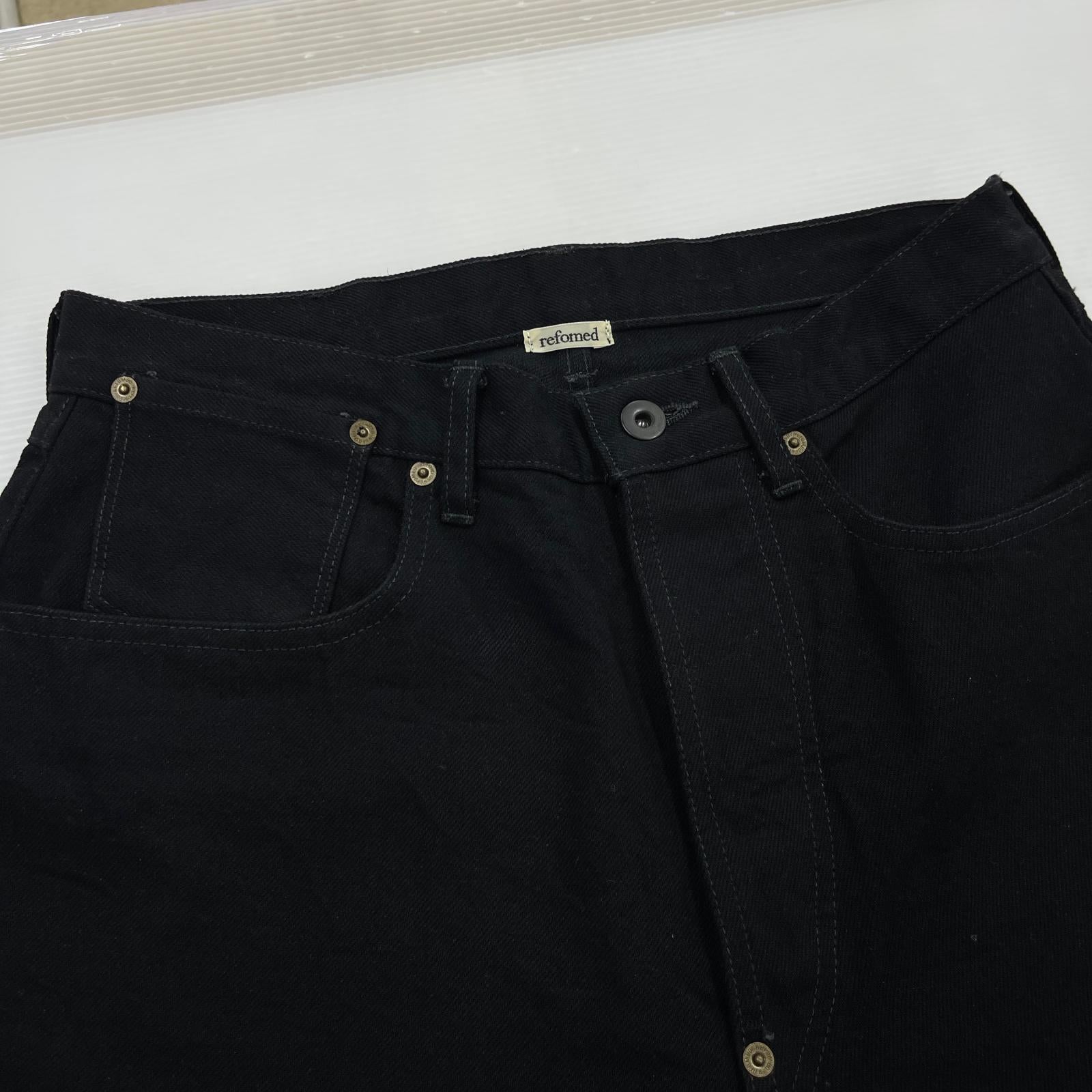 デニムパンツ refomed FRESH MAN PADDED DENIM 3 ブラック 3 ブラック