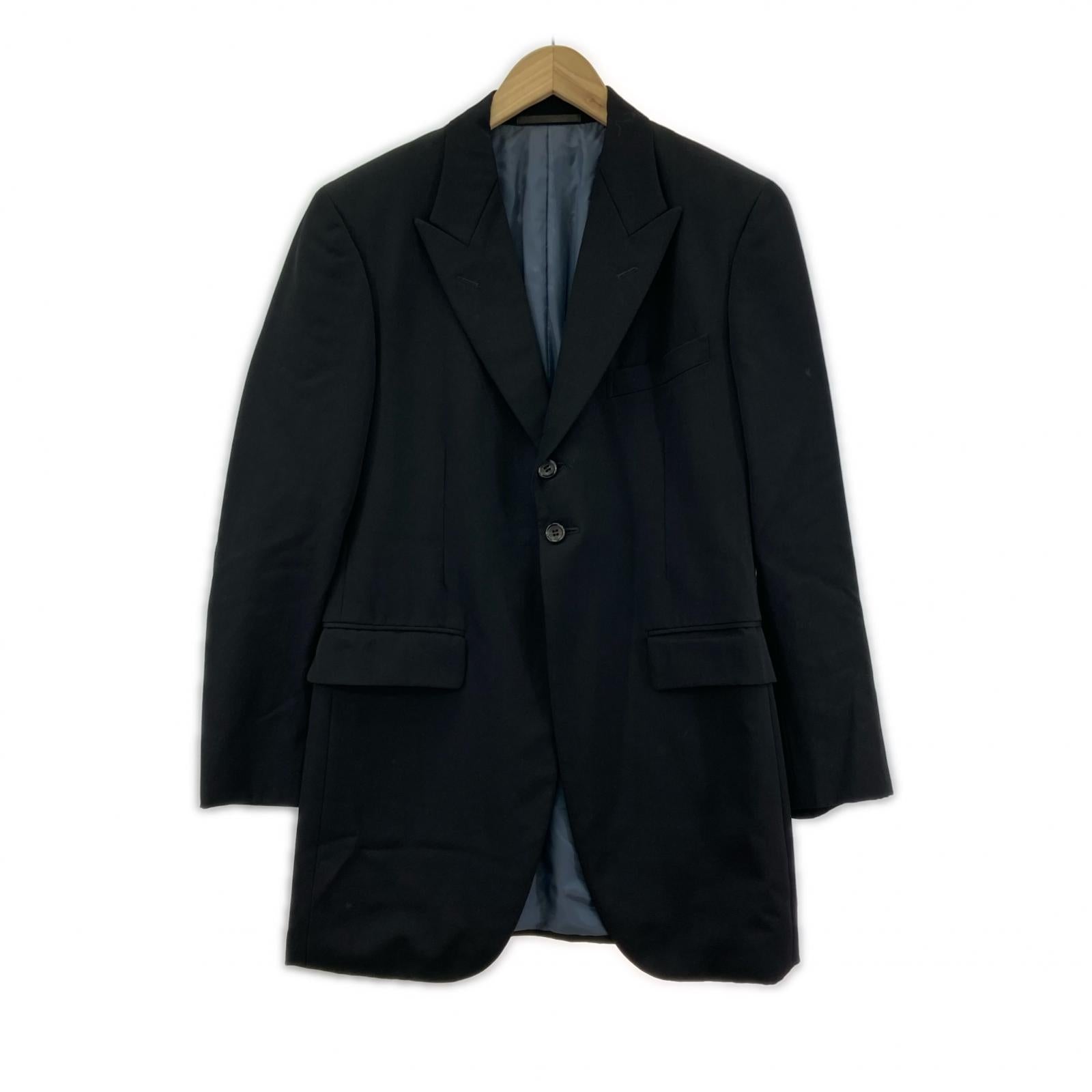 ジャケット COMME des GARCONS HOMME PLUS 90s ピークドラペルテーラードジャケット S ブラック S ブラック