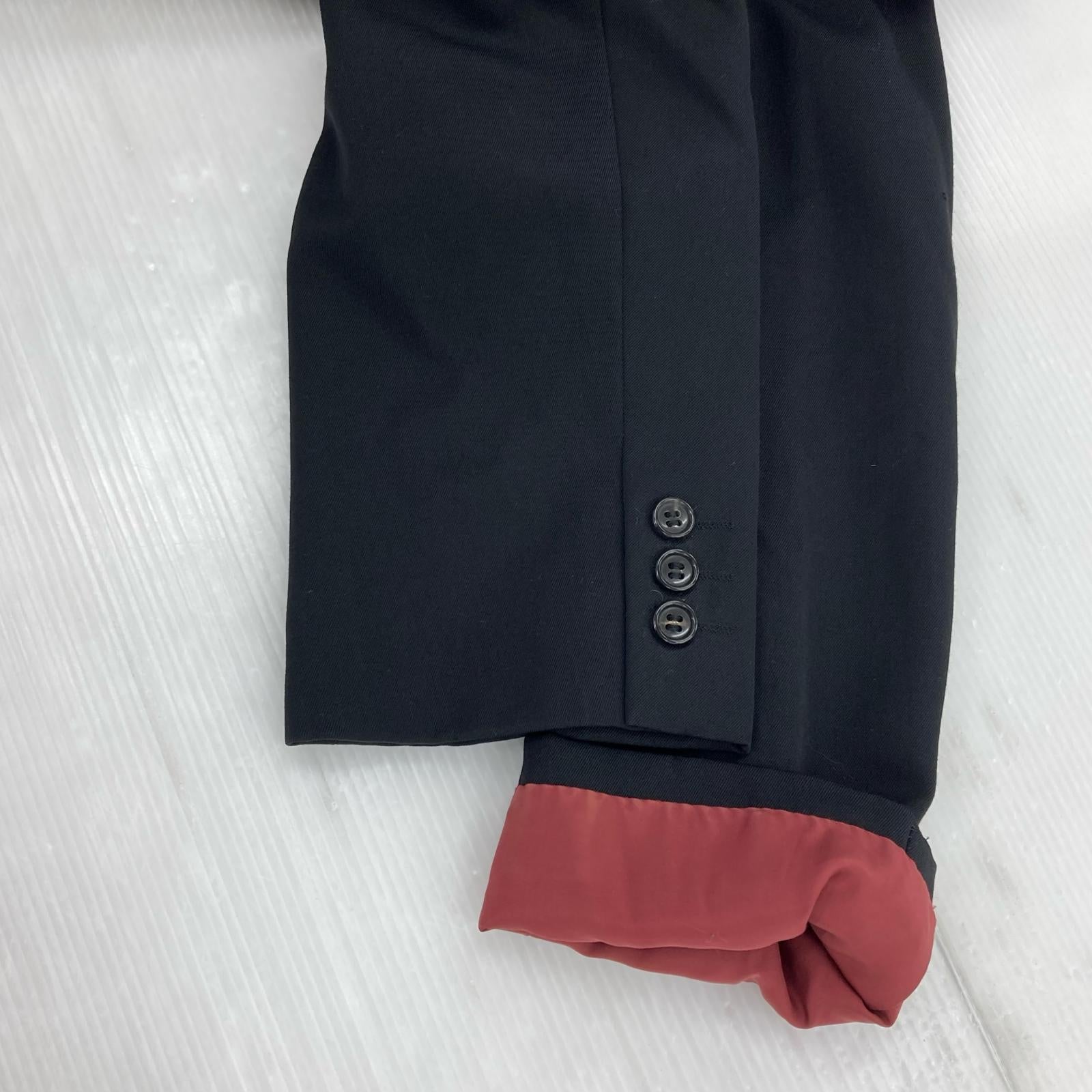 ジャケット COMME des GARCONS HOMME PLUS 90s ピークドラペルテーラードジャケット S ブラック S ブラック