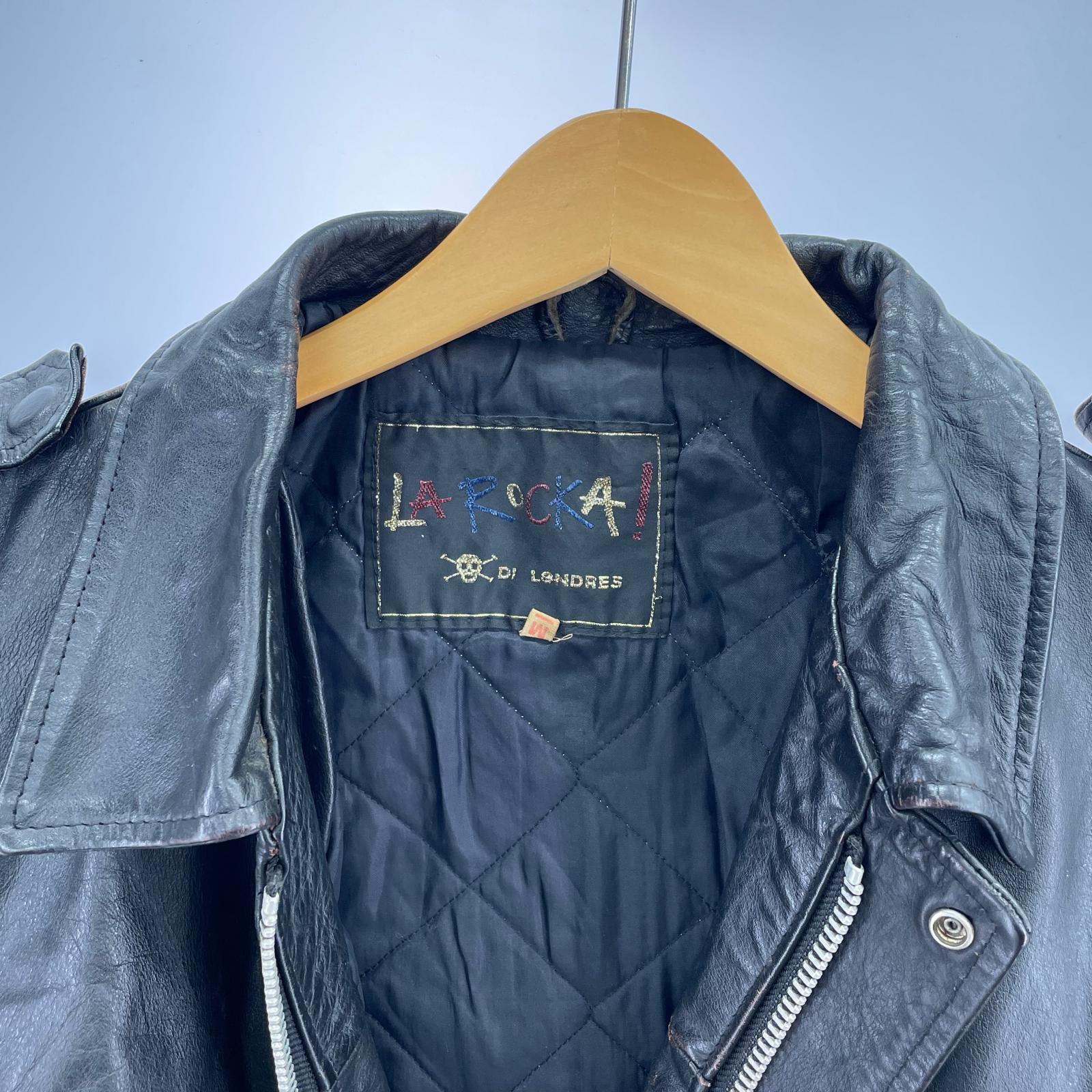 レザージャケット Johnson La Rocka London ラブヘイト M M ブラック