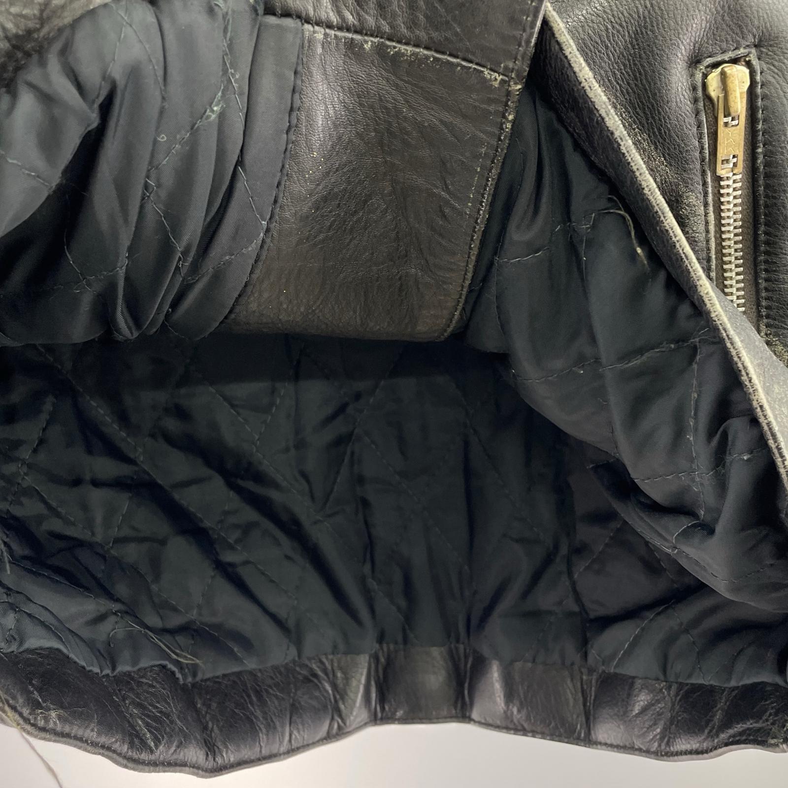 ライダースジャケット Johnson La Rocka London ダブル スカルトランプ M M ブラック