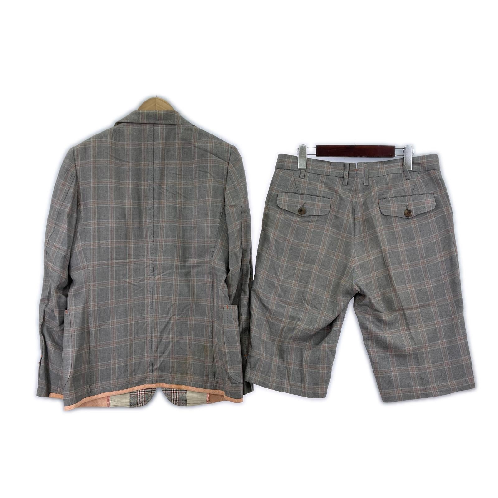 ジャケット JUNYA WATANABE COMME des GARCONS レーヨンチェックセットアップ S グレー S グレー