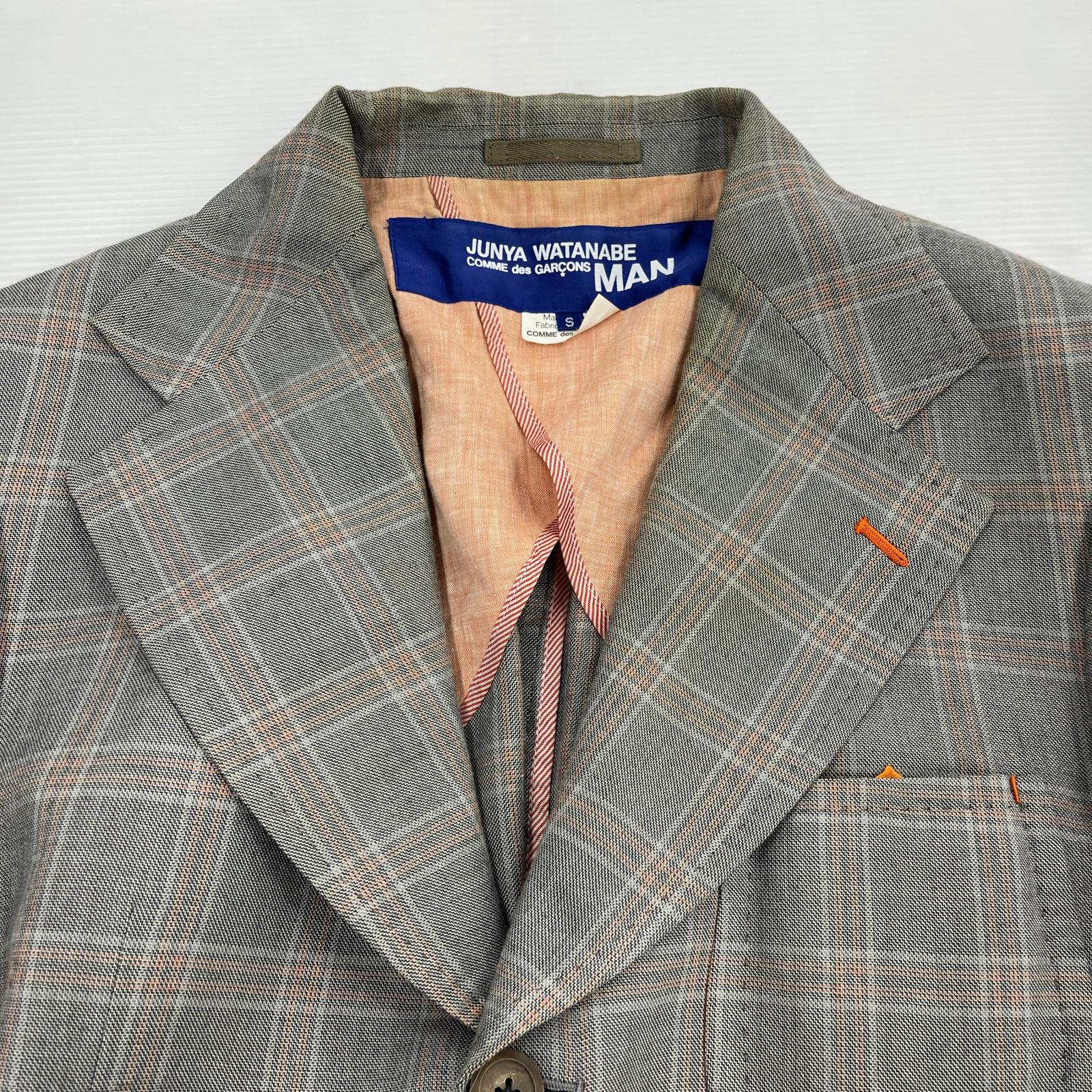 ジャケット JUNYA WATANABE COMME des GARCONS レーヨンチェックセットアップ S グレー S グレー