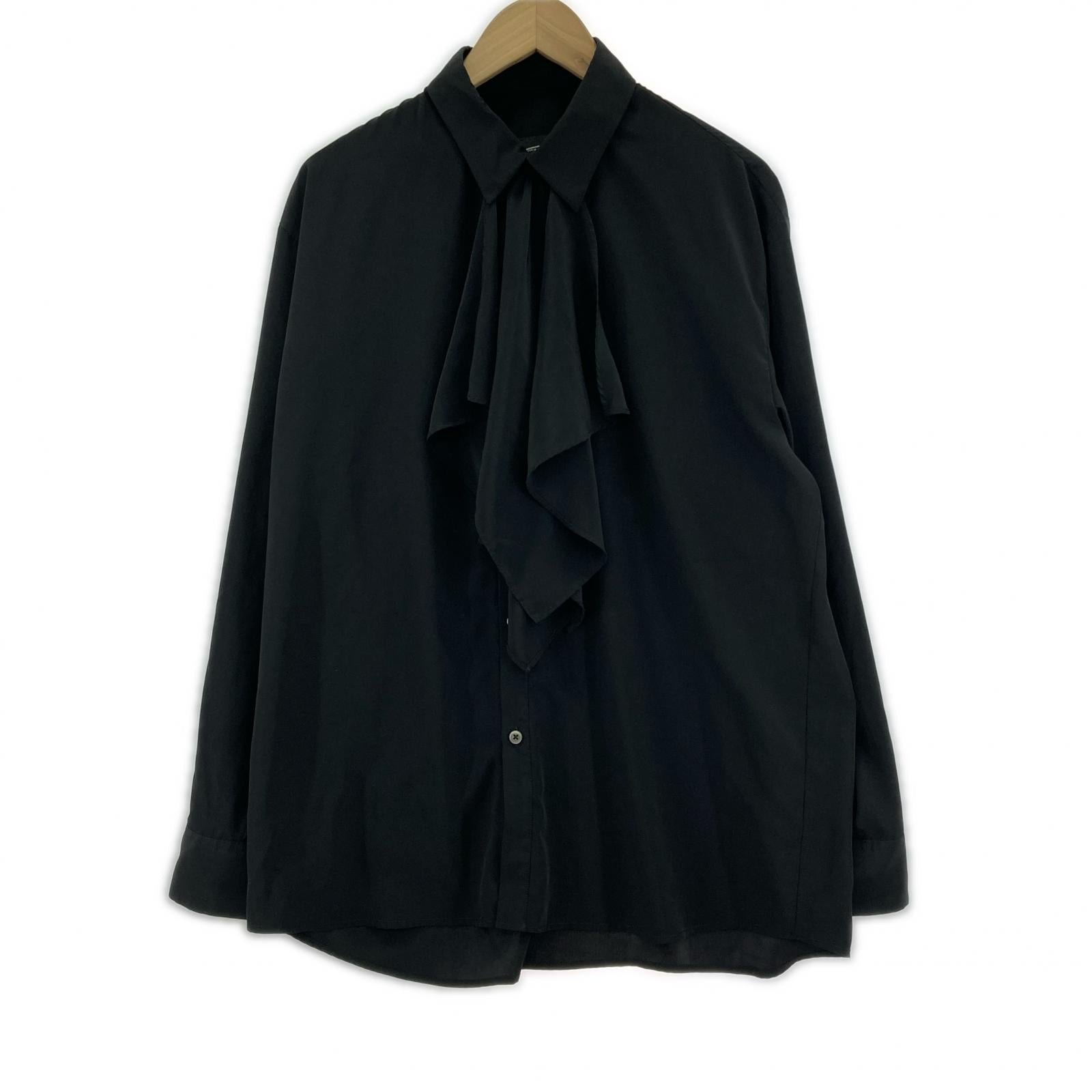 長袖シャツ LAD MUSICIAN 26SS DECHINE FRILL BIG SHIRT 44 ブラック 44 ブラック