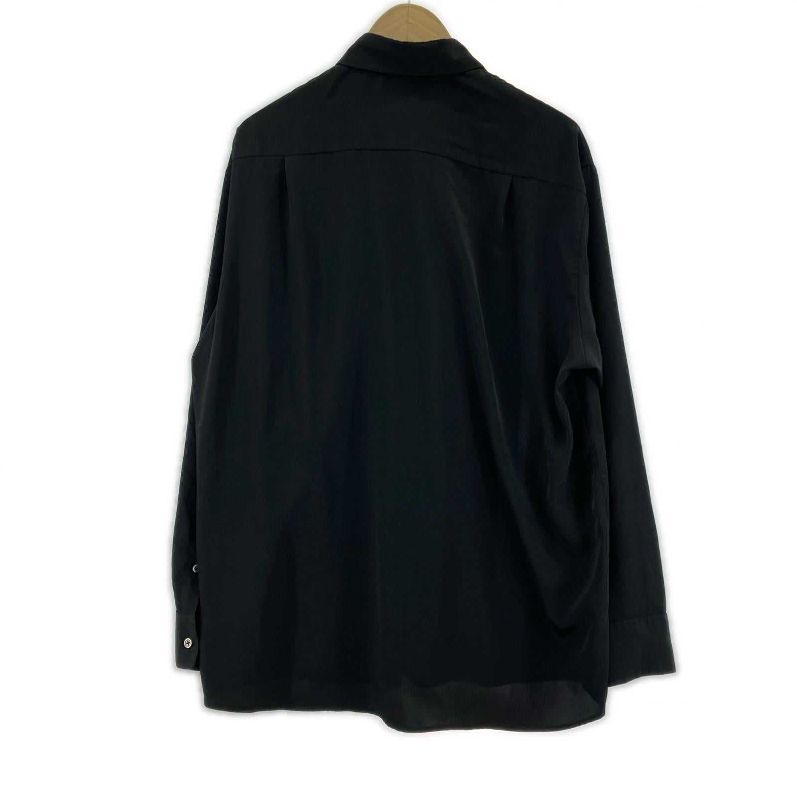 長袖シャツ LAD MUSICIAN 26SS DECHINE FRILL BIG SHIRT 44 ブラック 44 ブラック