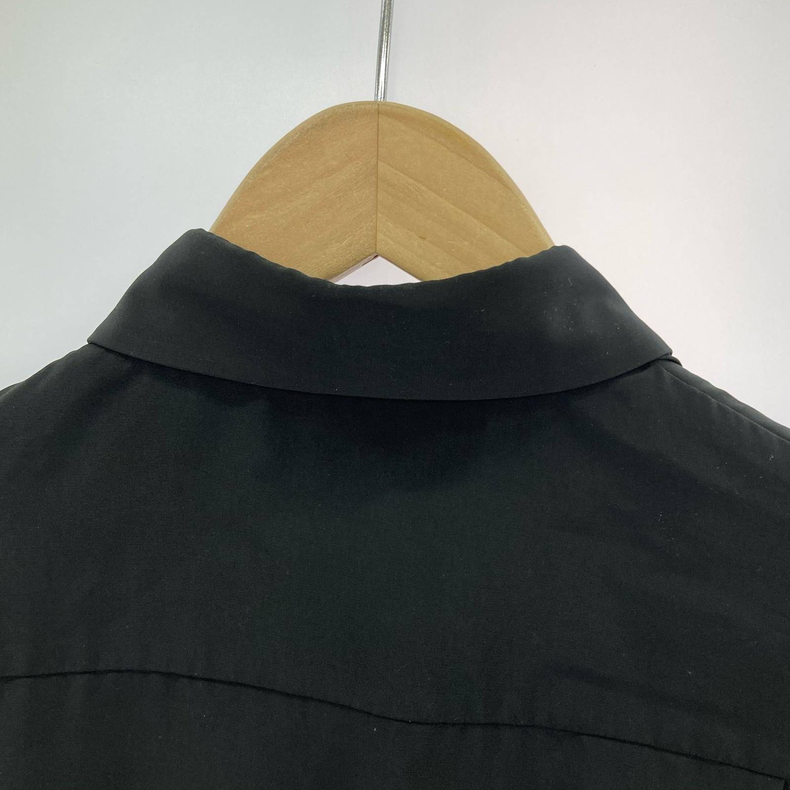 長袖シャツ LAD MUSICIAN 26SS DECHINE FRILL BIG SHIRT 44 ブラック 44 ブラック