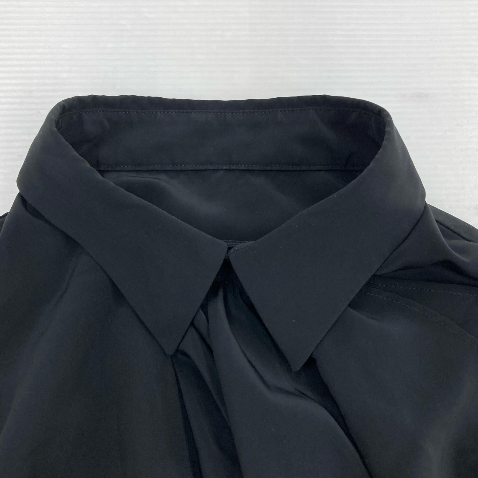 長袖シャツ LAD MUSICIAN 26SS DECHINE FRILL BIG SHIRT 44 ブラック 44 ブラック