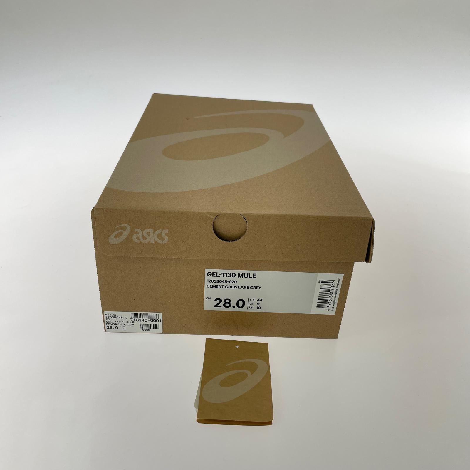 スニーカー ASICS GEL-1130 MULE ミュールスニーカー 28.0 グレー 28cm (US10 UK9 1/2 EU46) シルバー