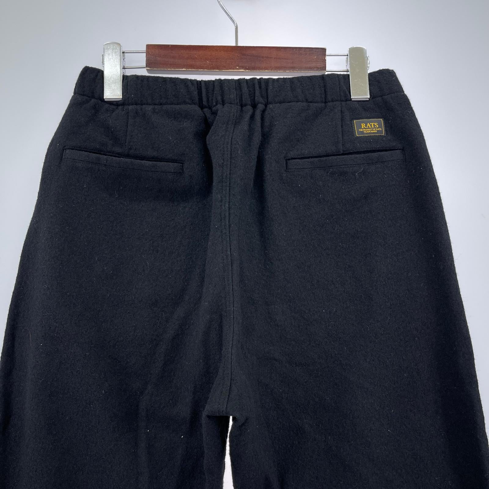 パンツ 23AW WOOL EASY PANTS 黒 (M) M ブラック