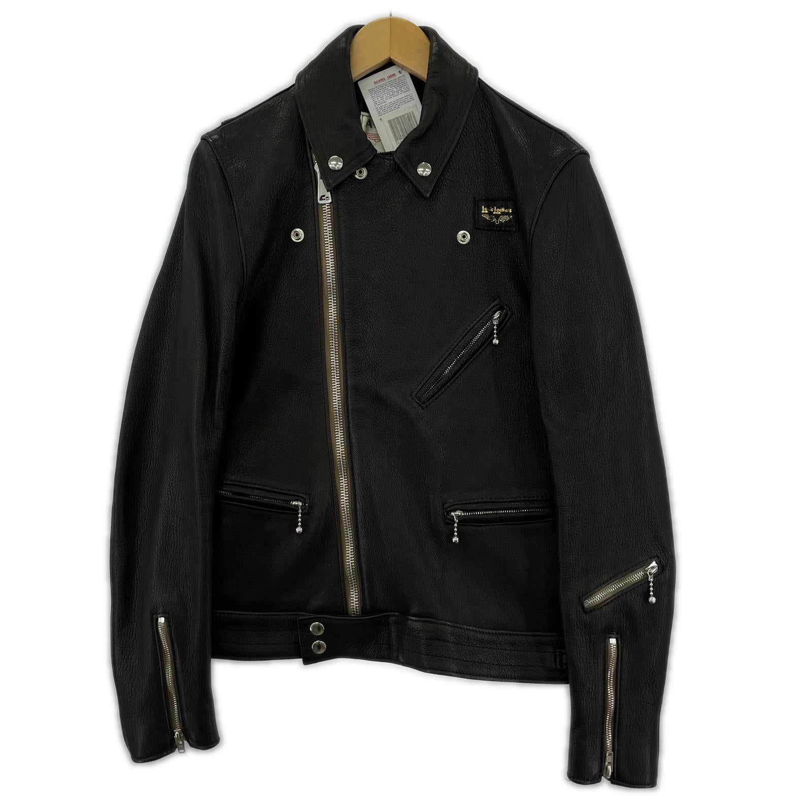ジャケット The REAL McCOY'S 441T ライダース 鹿革 黒(38) 38 ブラック