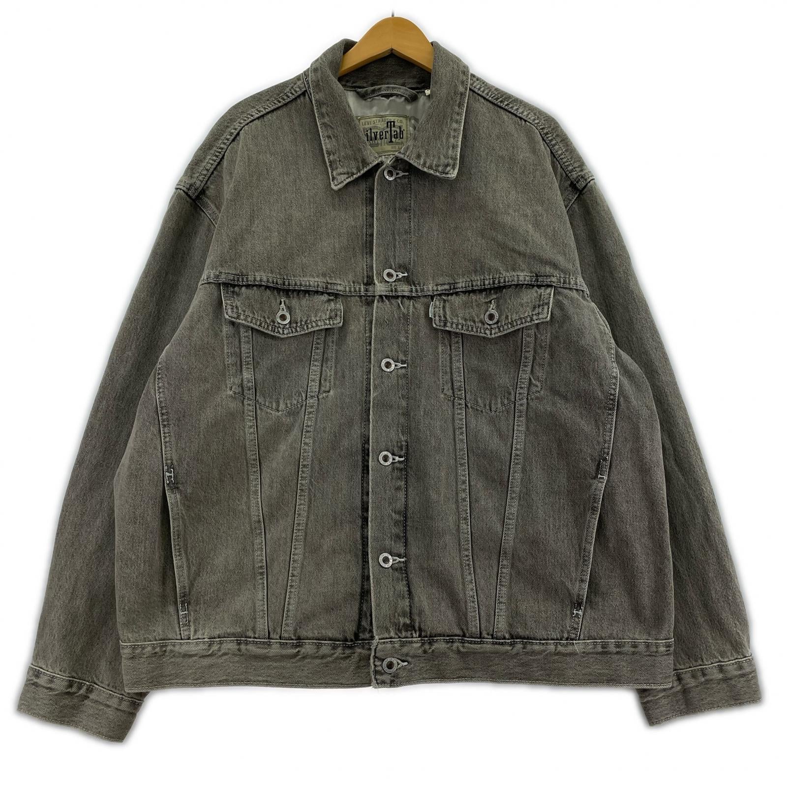 デニムジャケット Levi's SilverTab Trucker Jacket グレー (XL) グレー
