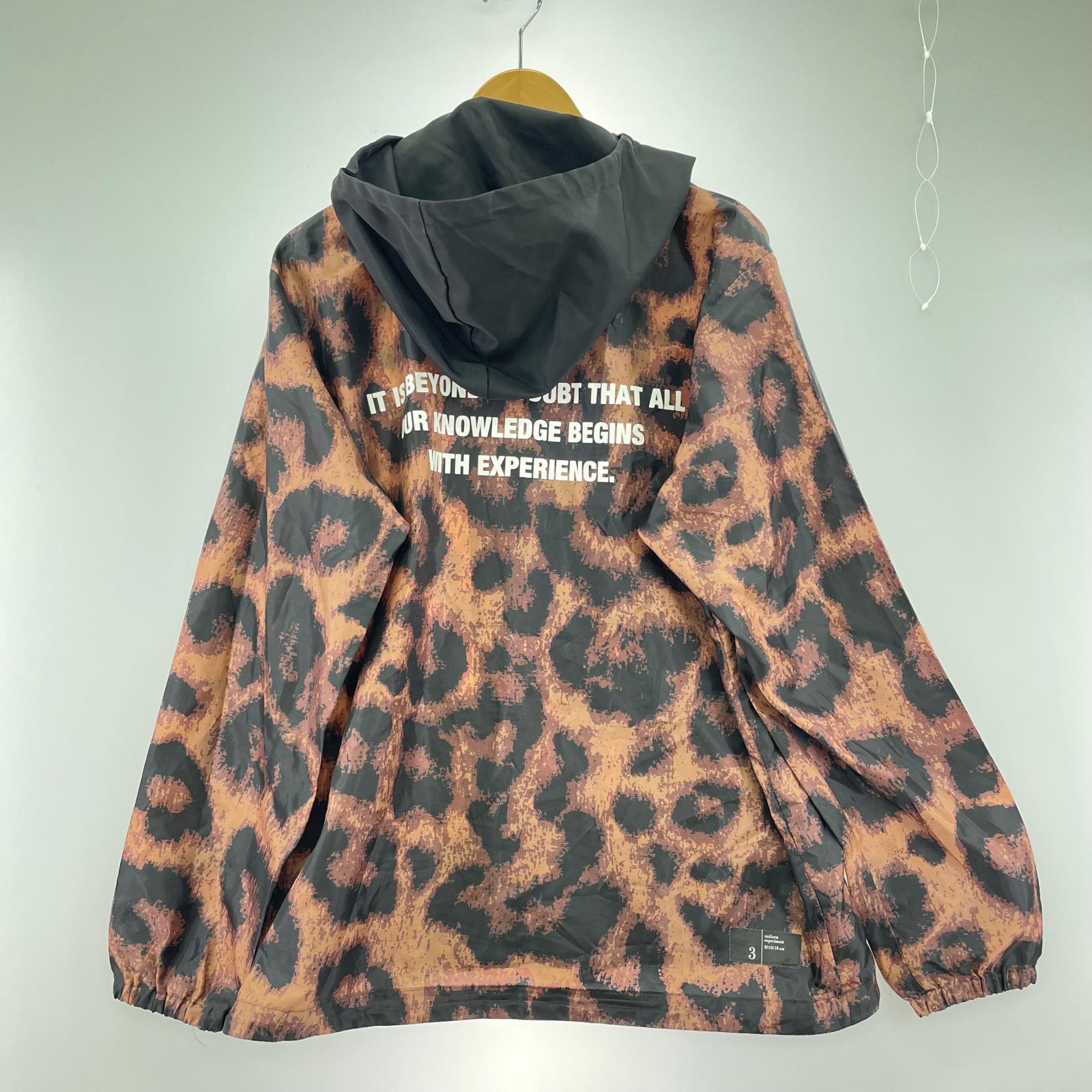 ジャケット LIGHT WEIGHT HOOD BLOUSON/総柄/茶系黒 3
