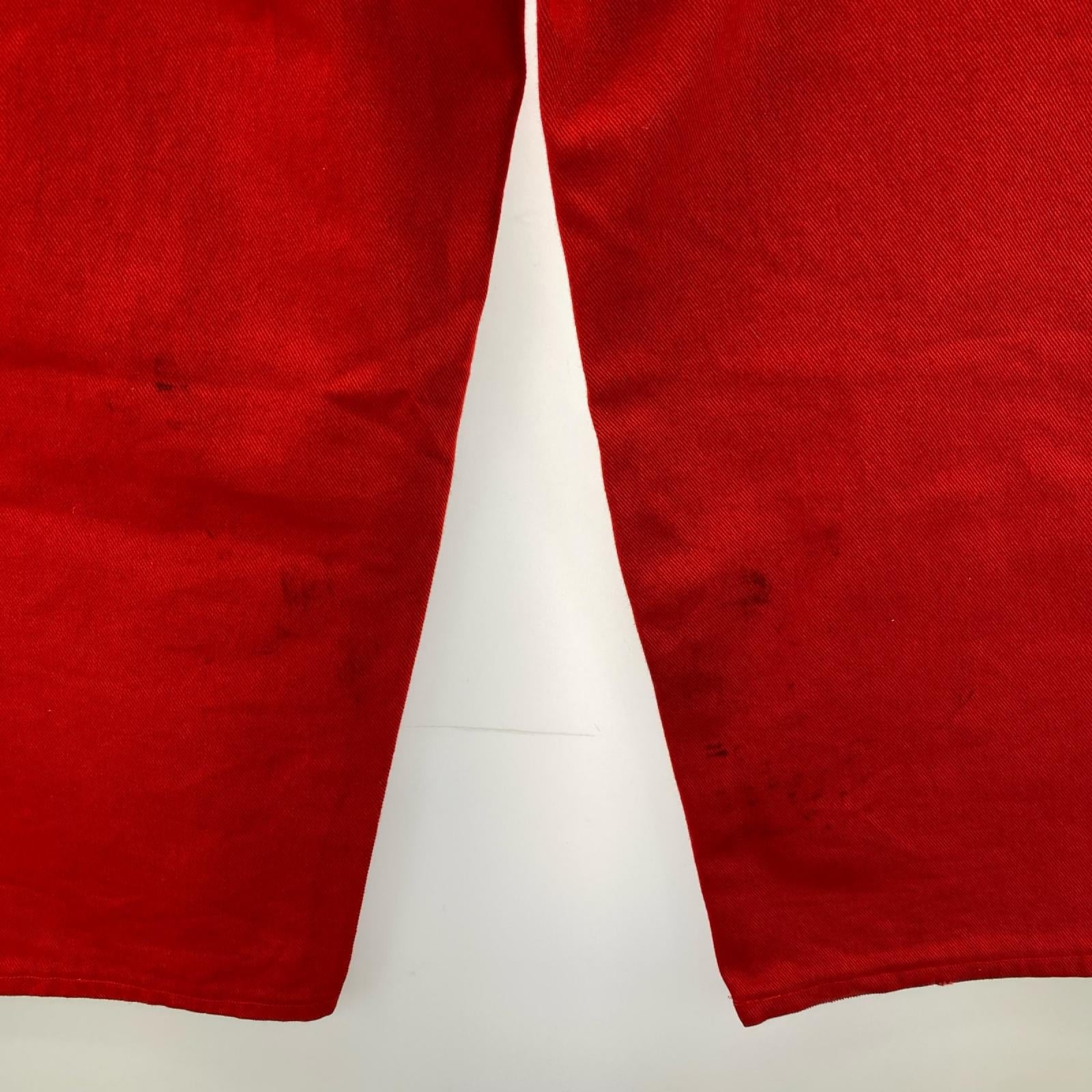 デニムパンツ USA製 38 赤 38 レッド