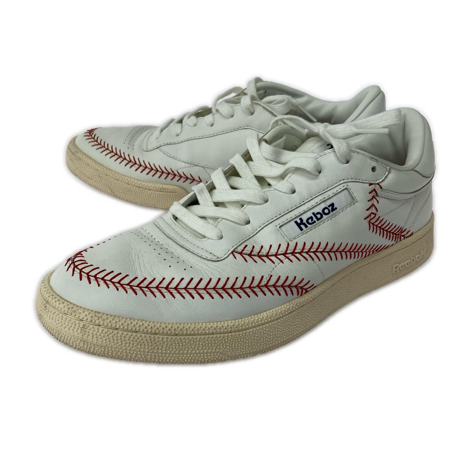 スニーカー Reebok CLUB C 85 atmos x KEBOZ WHITE 27.5cm (US9 1/2 UK9 EU45) ホワイト