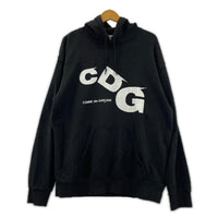 パーカー CDG ロゴ プリント ブラック (XXL) ブラック