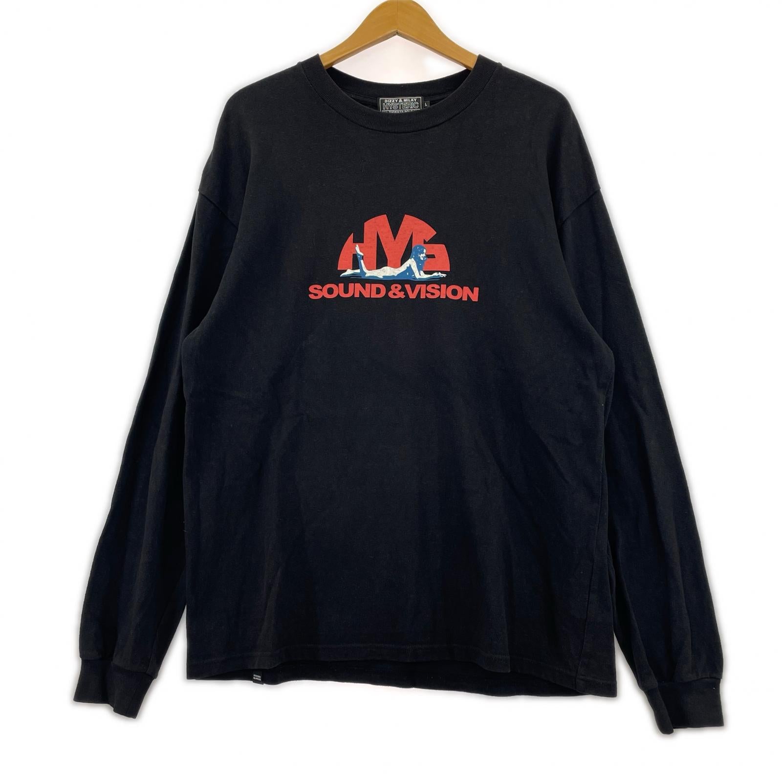 長袖Ｔシャツ SOUND&VISION ブラック (L) L ブラック