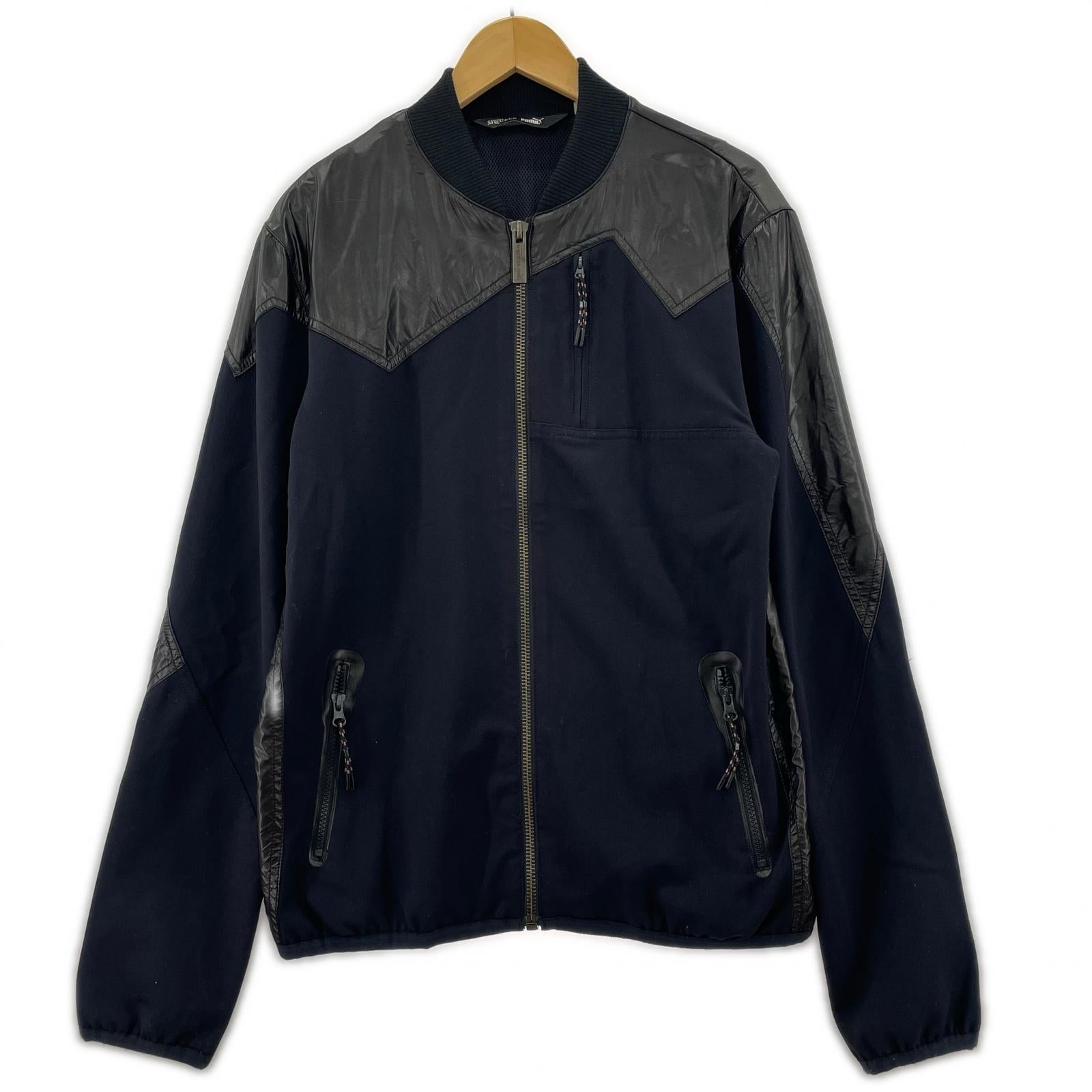 ジャケット ×PUMA M ナイロン切替 M ネイビー