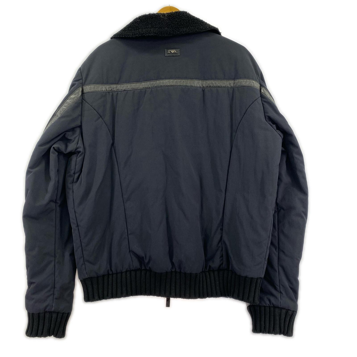 ジャケット 00s Leather Piping Jacket 黒 襟ﾎﾞｱ ブラック