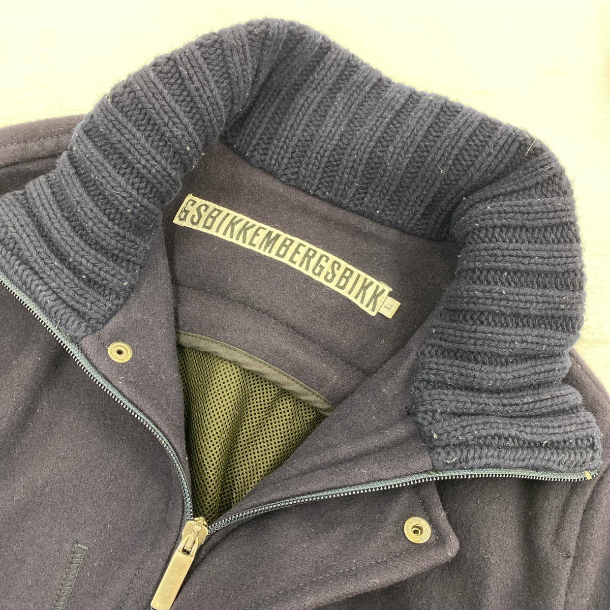 ジャケット ｳｰﾙｼﾞｯﾌﾟｼﾞｬｹｯﾄ ﾈｲﾋﾞｰ L ネイビー