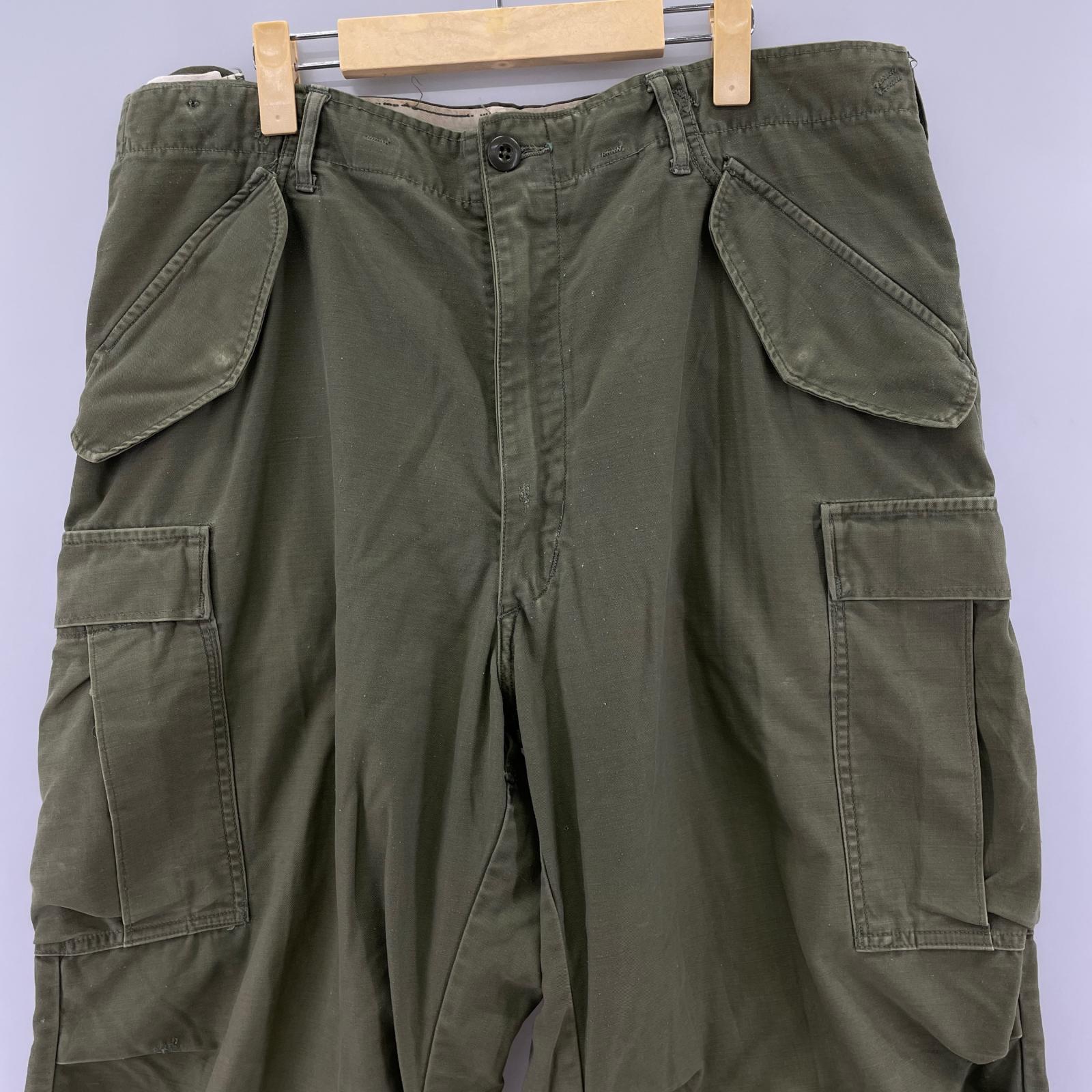 パンツ 60s M-65 アルミジップ 緑 M グリーン