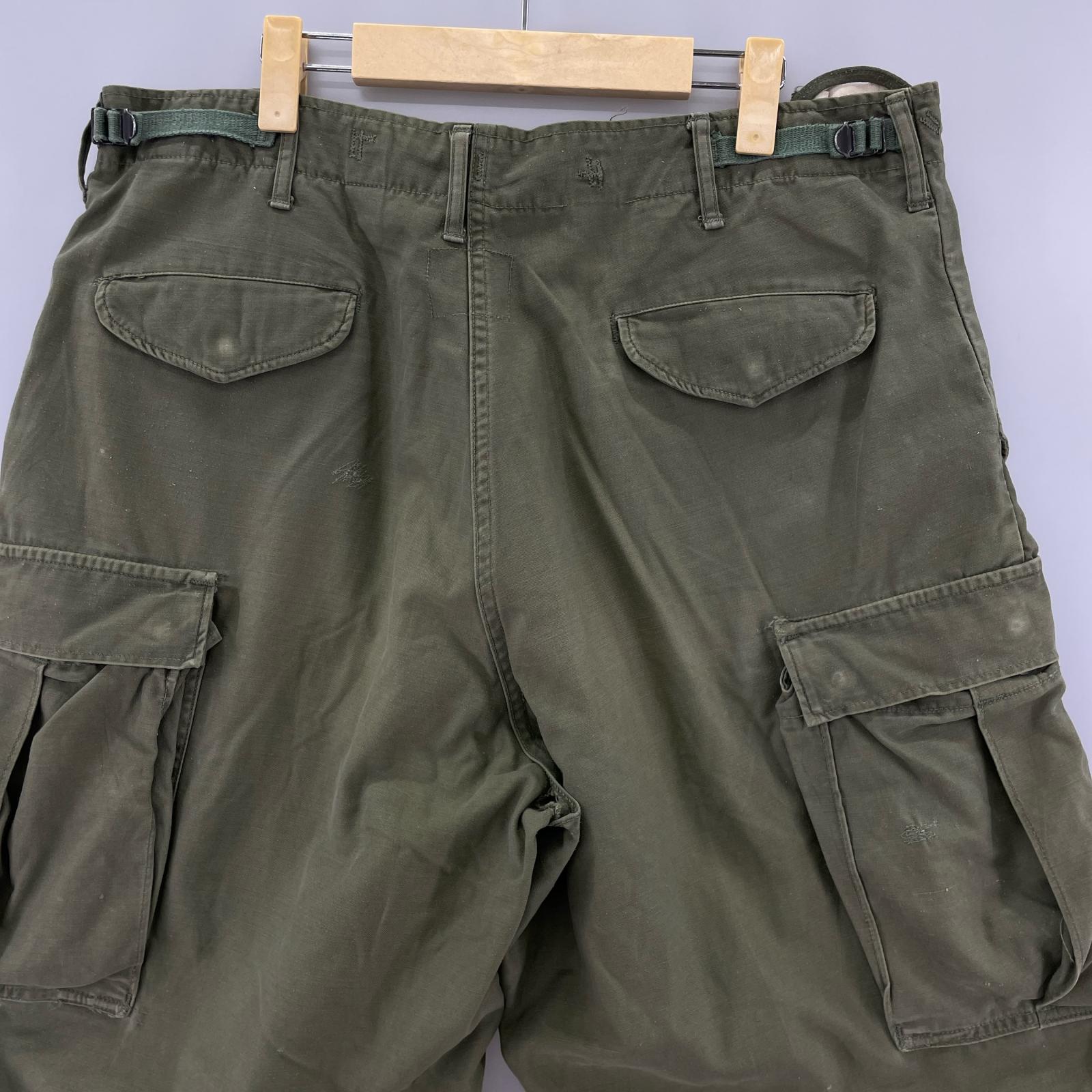 パンツ 60s M-65 アルミジップ 緑 M グリーン