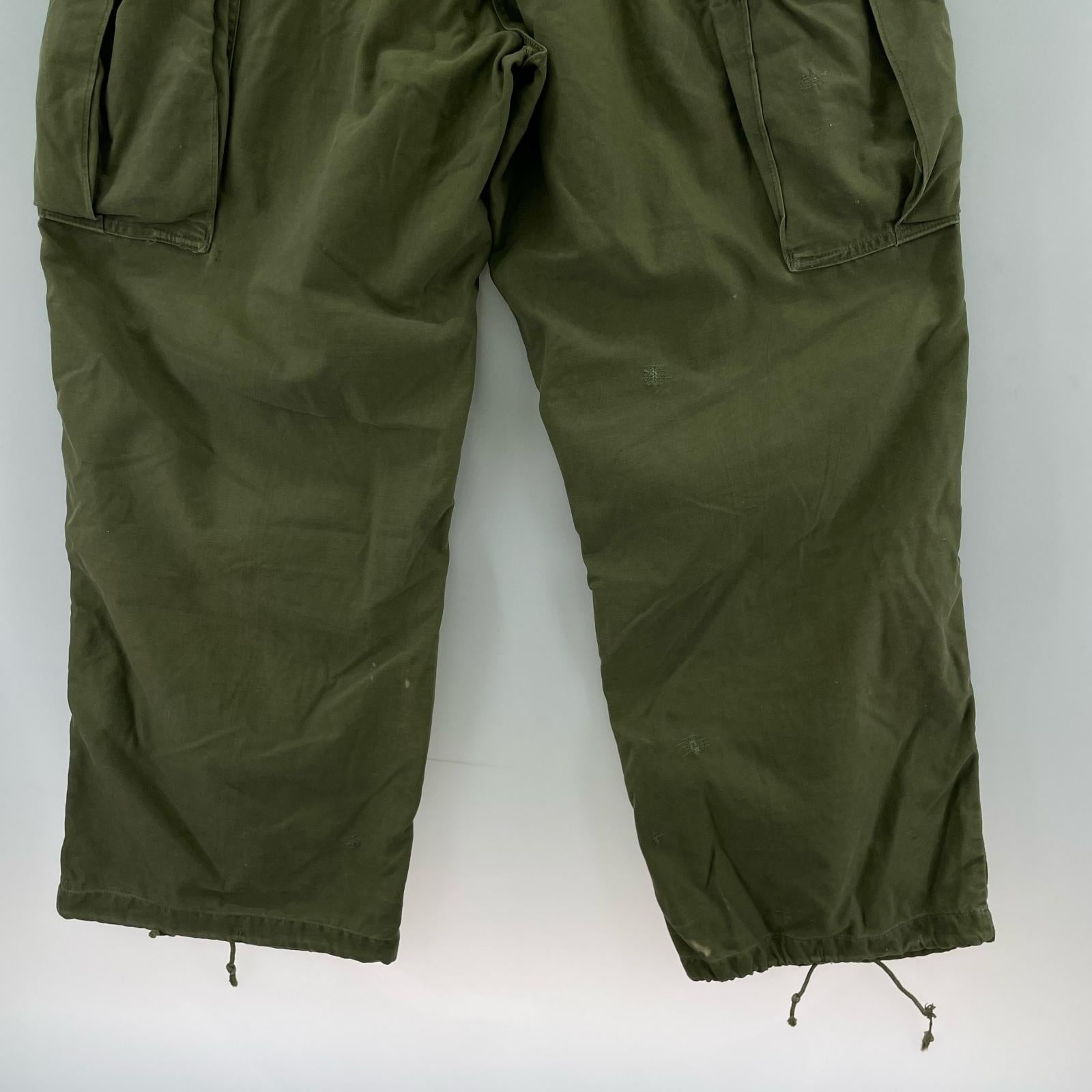パンツ 60s M-65 アルミジップ 緑 M グリーン