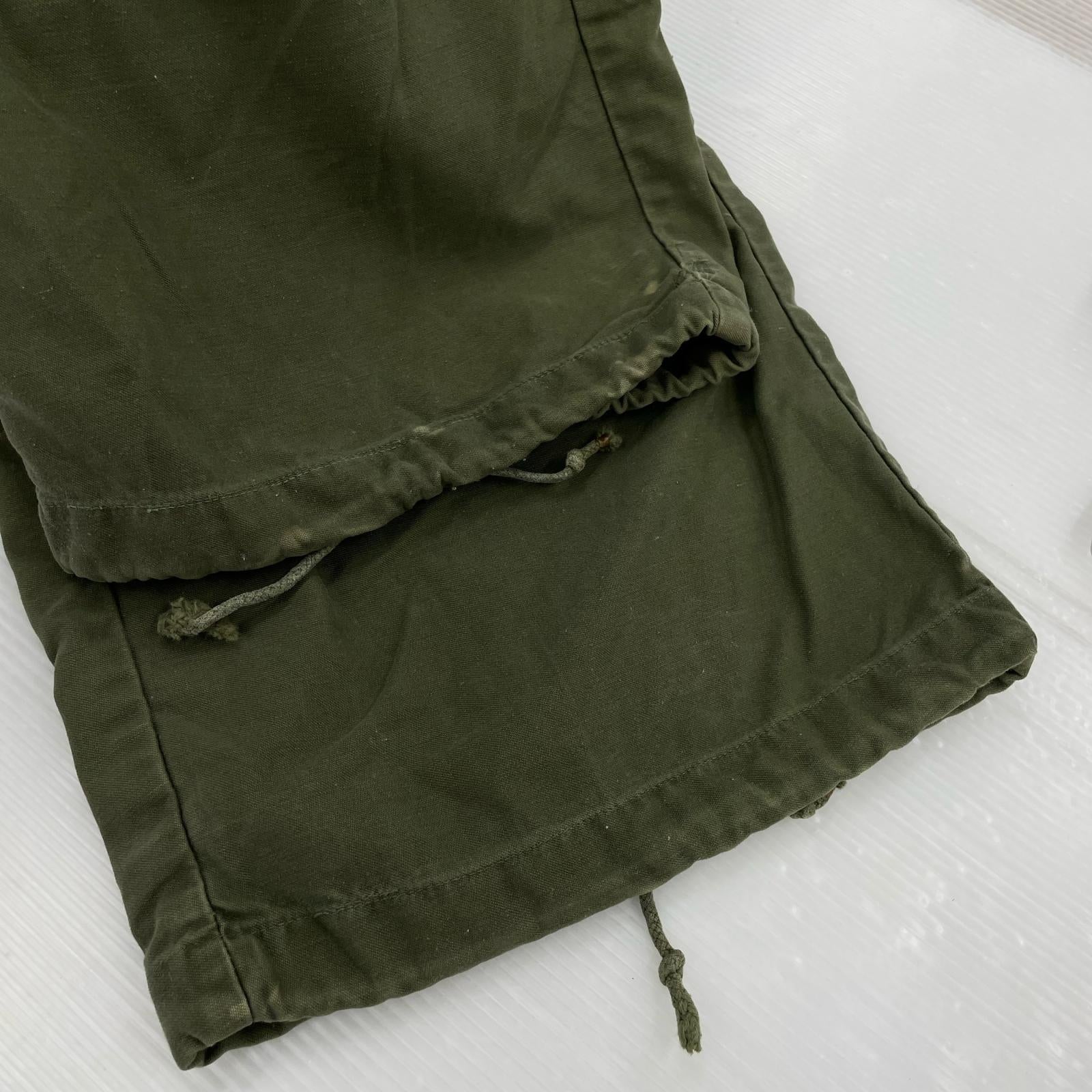 パンツ 60s M-65 アルミジップ 緑 M グリーン