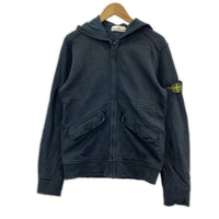 パーカー STONE ISLAND ジップフーディー S ブラック S ブラック