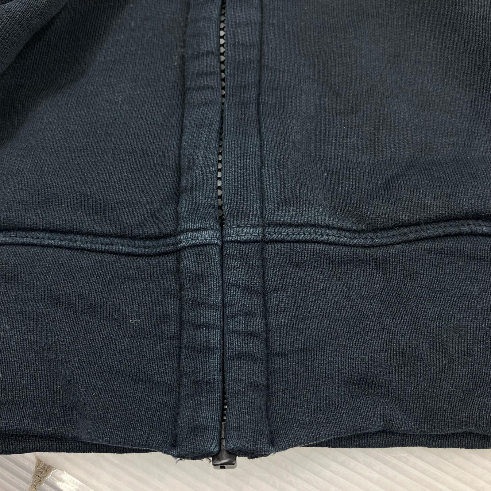 パーカー STONE ISLAND ジップフーディー S ブラック S ブラック