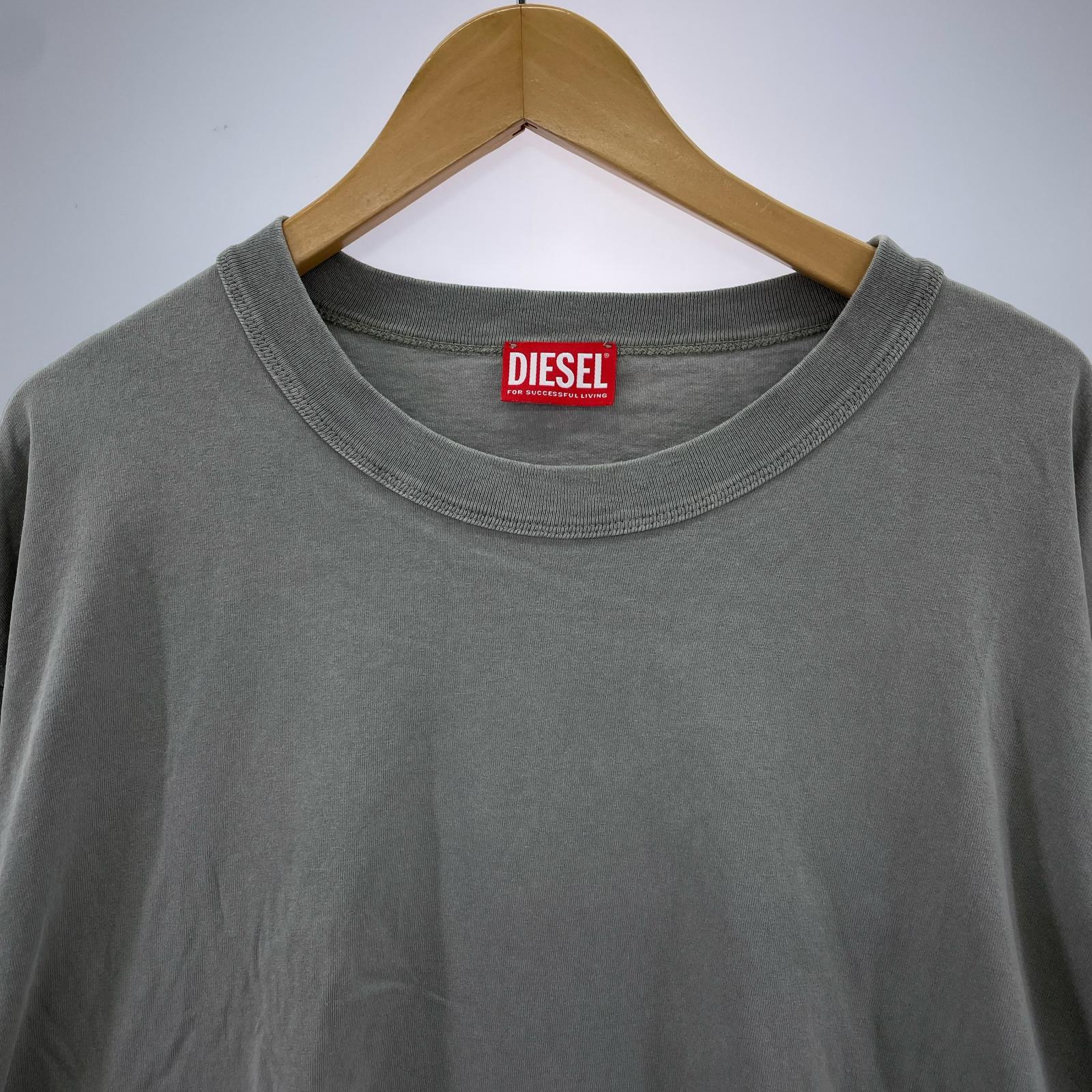 長袖Ｔシャツ T-CRANE-LS-L3 袖プリントL/Sカットソー グレー グレー