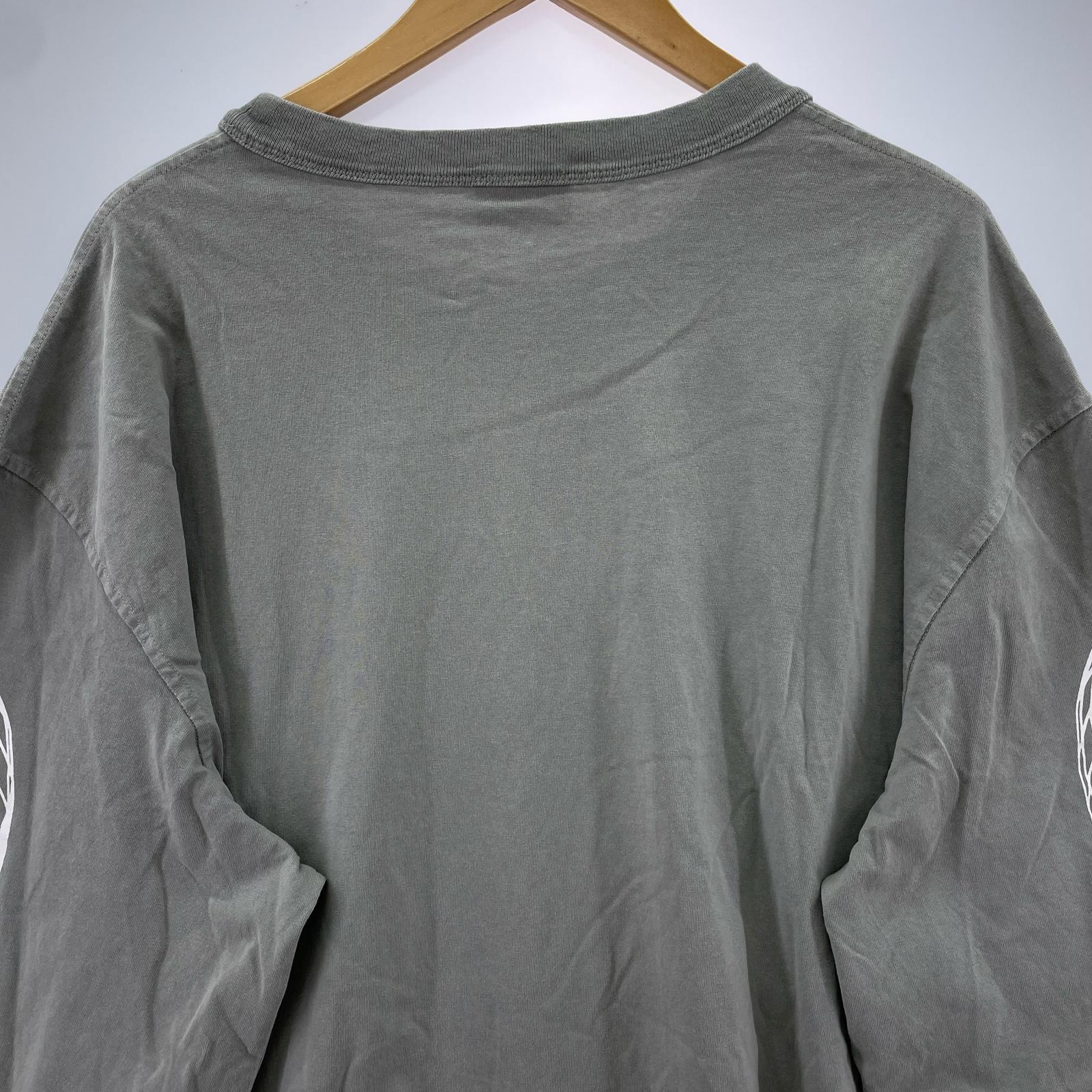 長袖Ｔシャツ T-CRANE-LS-L3 袖プリントL/Sカットソー グレー グレー