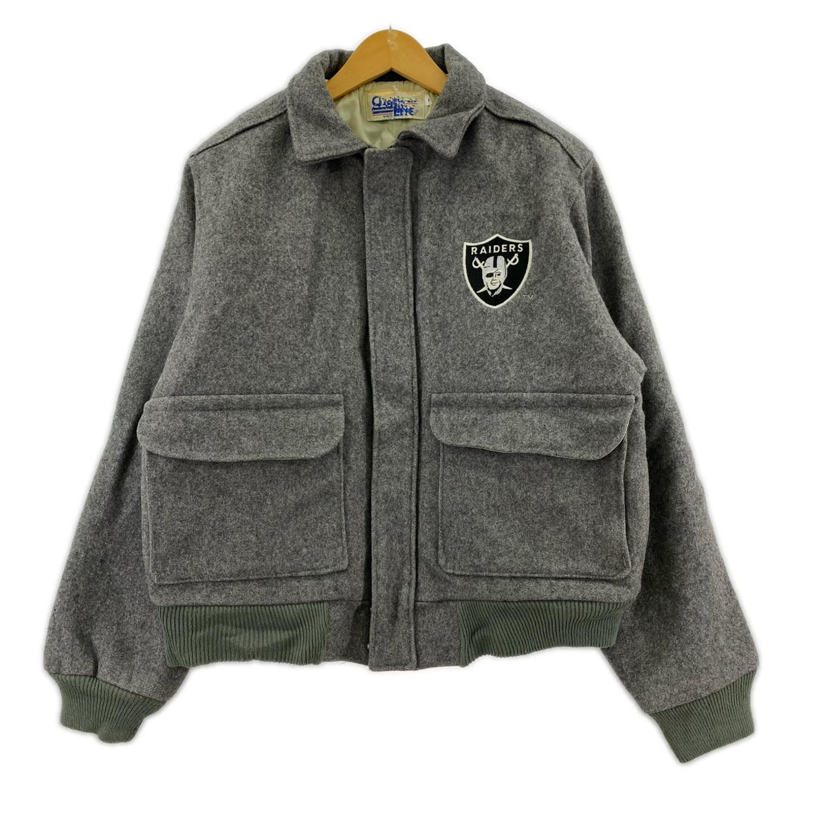 ジャケット Chalk Line RAIDERS ｳｰﾙ混 ｸﾞﾚｰ (M) M グレー