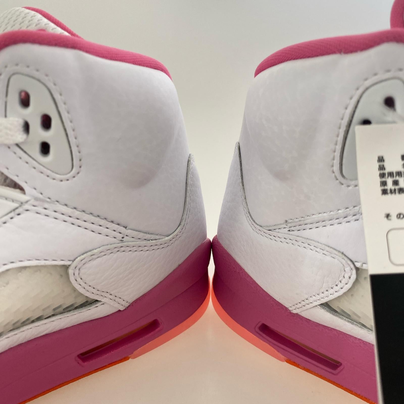 スニーカー AIR JORDAN 5 RETRO WHT/PNK 24.5cm
