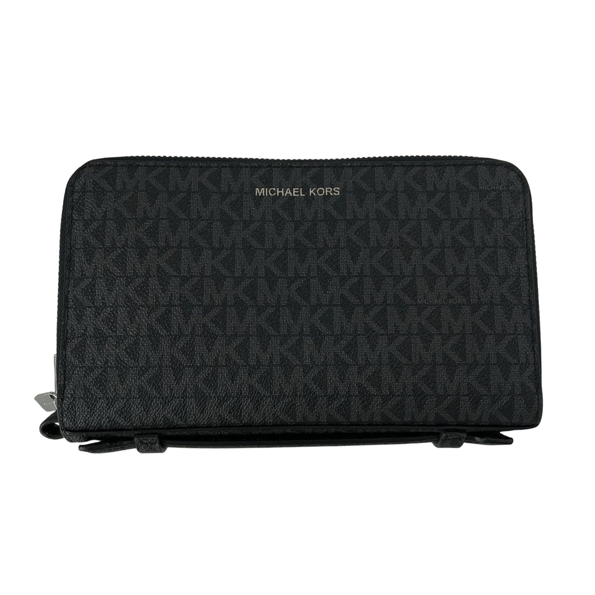 長財布 MICHAEL KORS MKシグネチャー ダブルジップ オーガナイザー ブラック ブラック