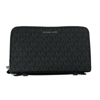長財布 MICHAEL KORS MKシグネチャー ダブルジップ オーガナイザー ブラック ブラック