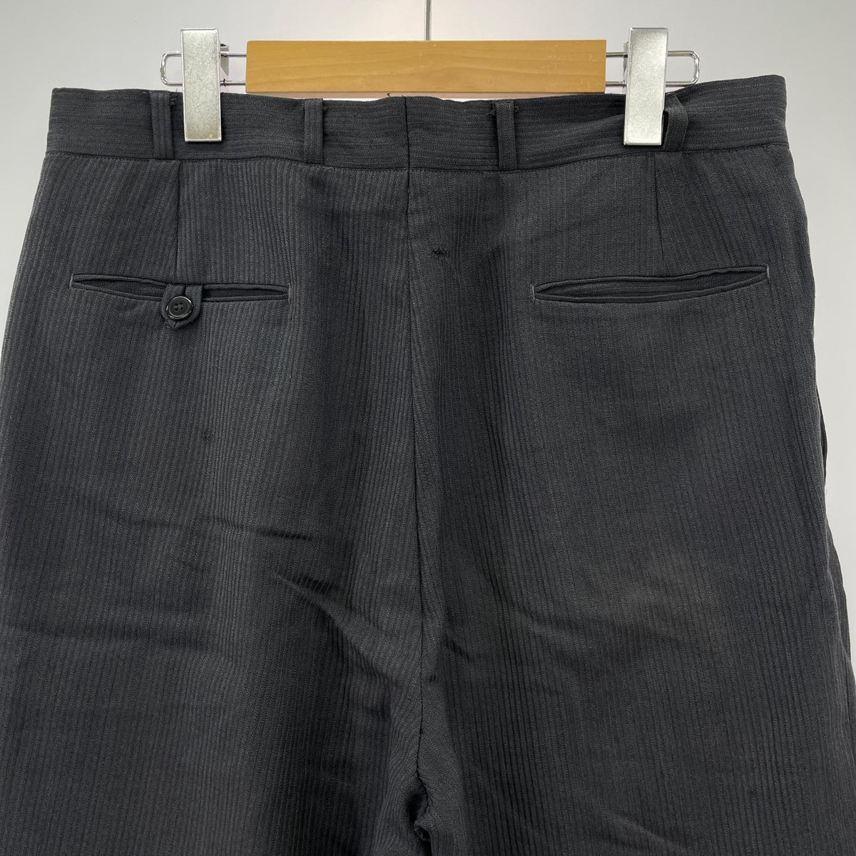 パンツ 60s talon ｽﾄﾗｲﾌﾟｽﾗｯｸｽ ｺｯﾄﾝﾎﾟﾘ W34 GRY グレー