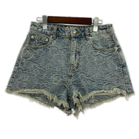ショートパンツ A BATHING APE LINE CAMO DENIM SHORTS LIGHTINDI 1M30-251-301(S) M ブルー