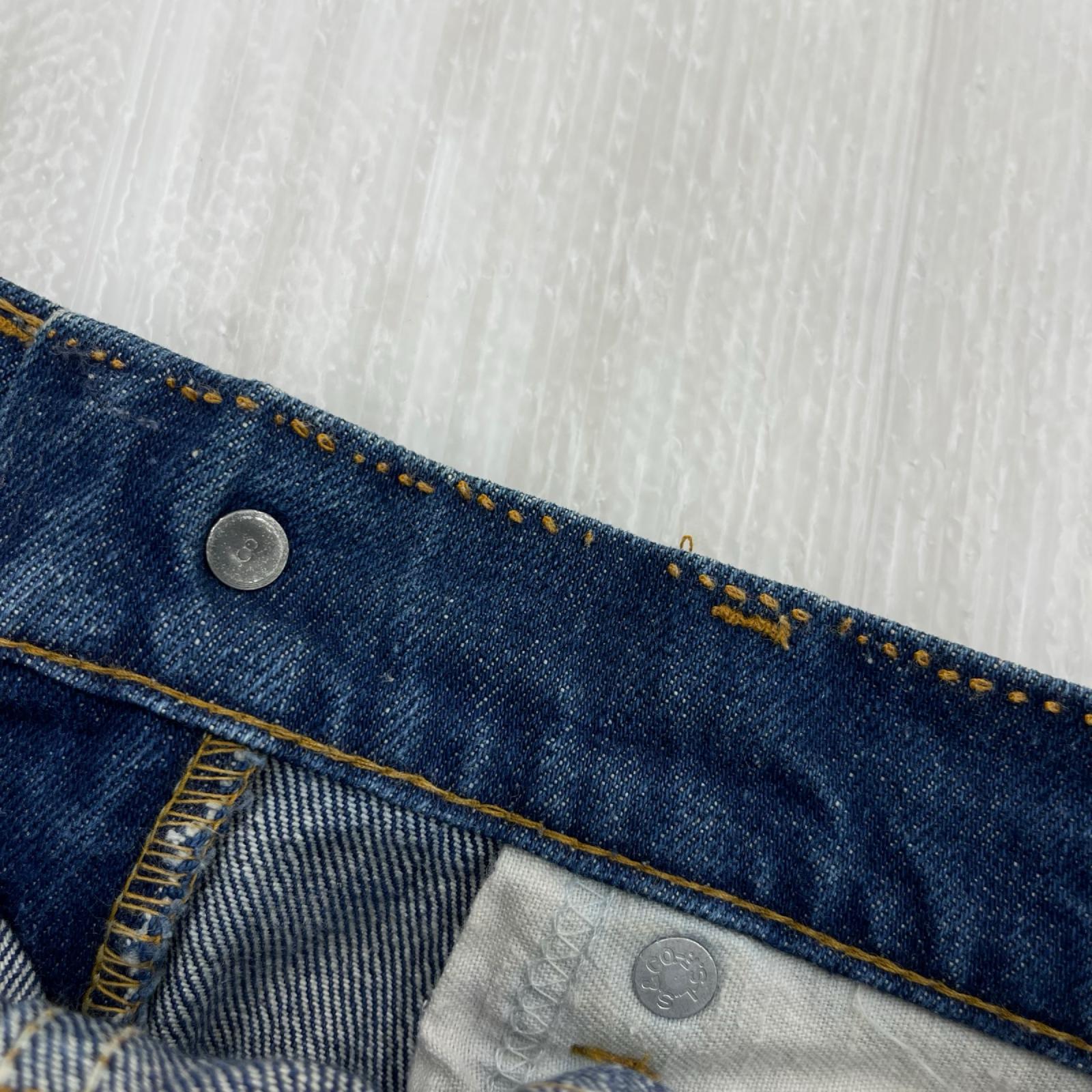 デニムパンツ ボタン裏8 オレンジタブ デニムパンツ 32 ネイビー