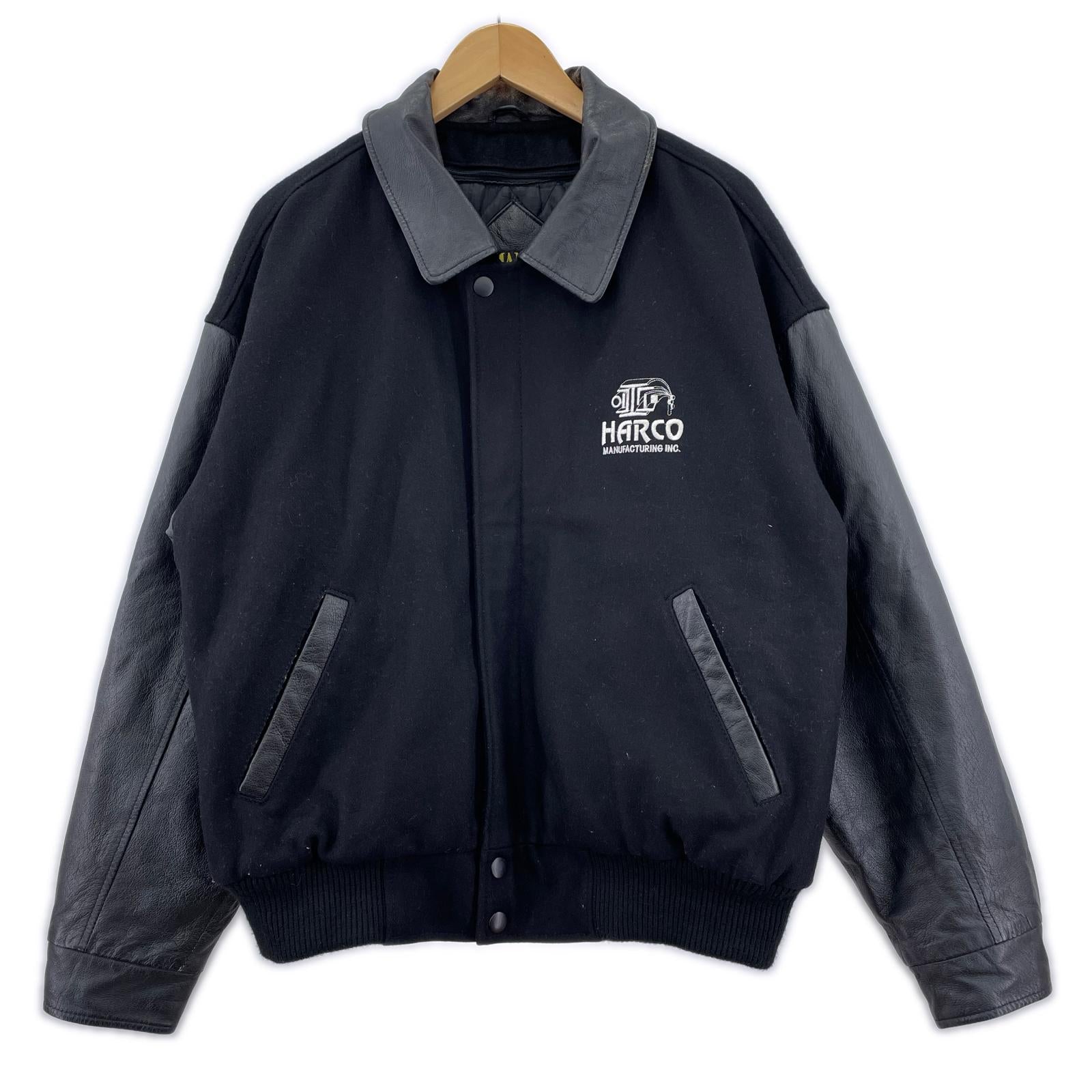 ジャケット AMANATI ウールスタジャン ブラック (M) M ブラック
