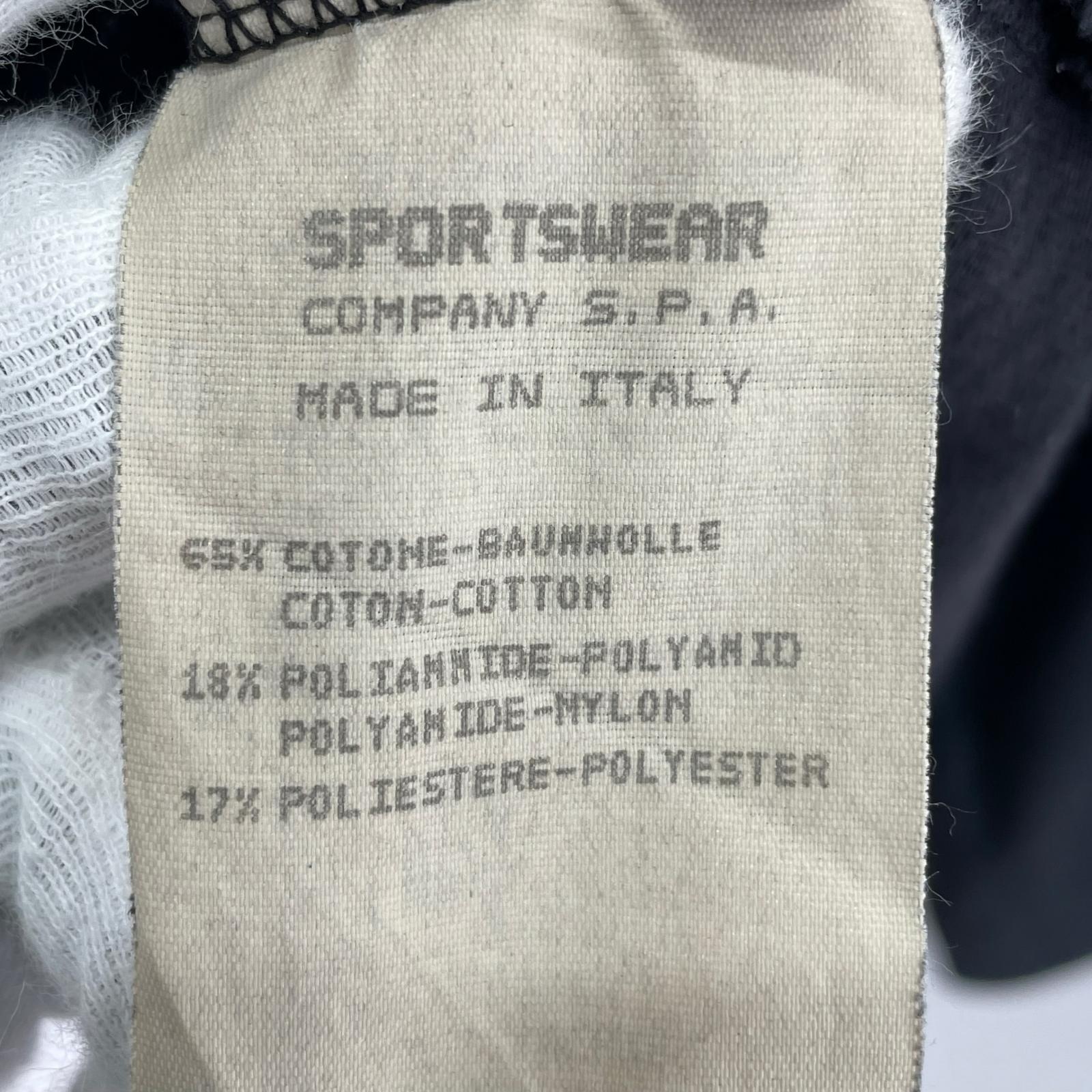 長袖Ｔシャツ STONE ISLAND 80~90s グリーンエッジ ハーフジップL/Sカットソー M ブラック M ブラック