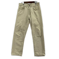 パンツ Levi's 518 BIGE 裏ボタンM 白タブ 42TALON ベージュ ホワイト