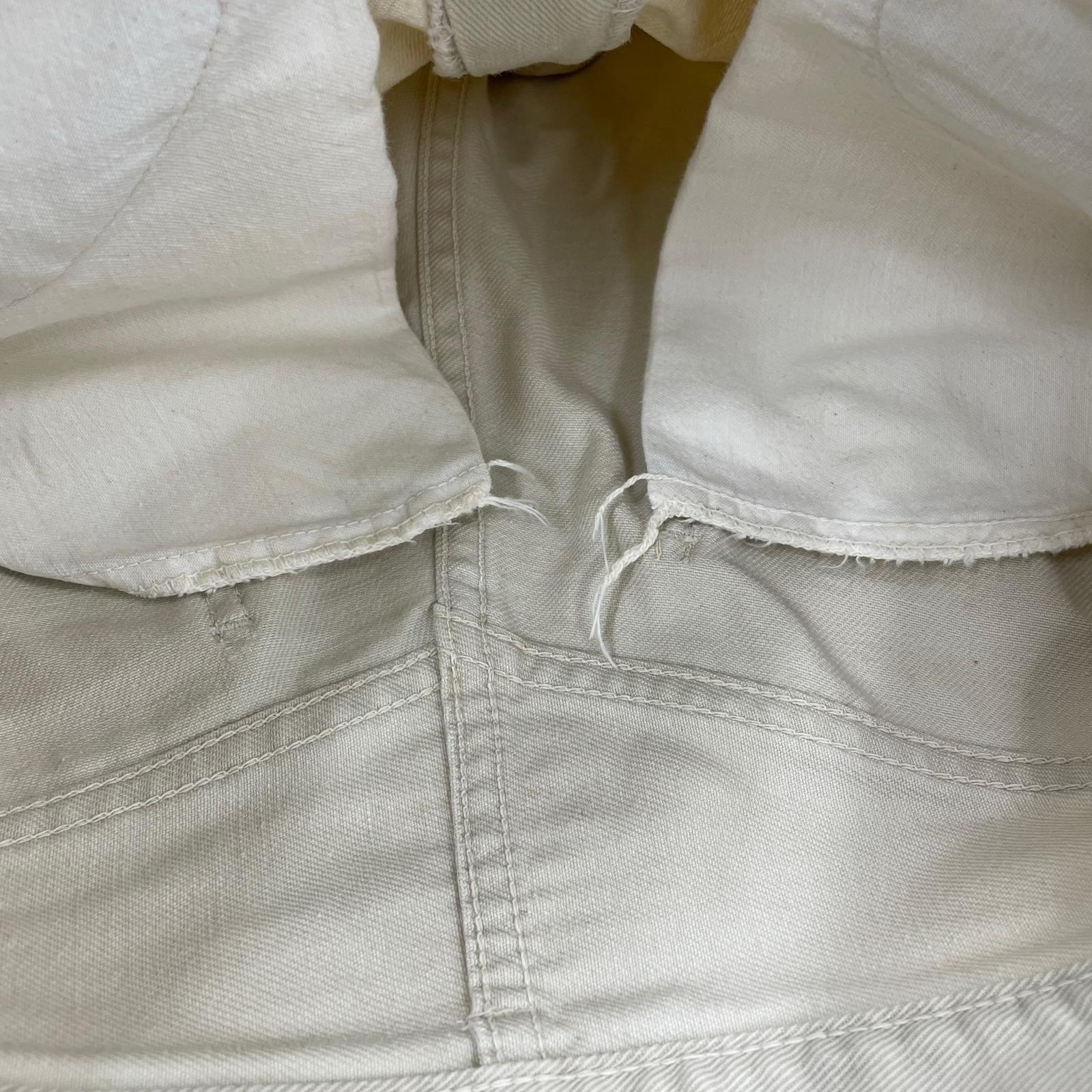 パンツ Levi's 518 BIGE 裏ボタンM 白タブ 42TALON ベージュ ホワイト